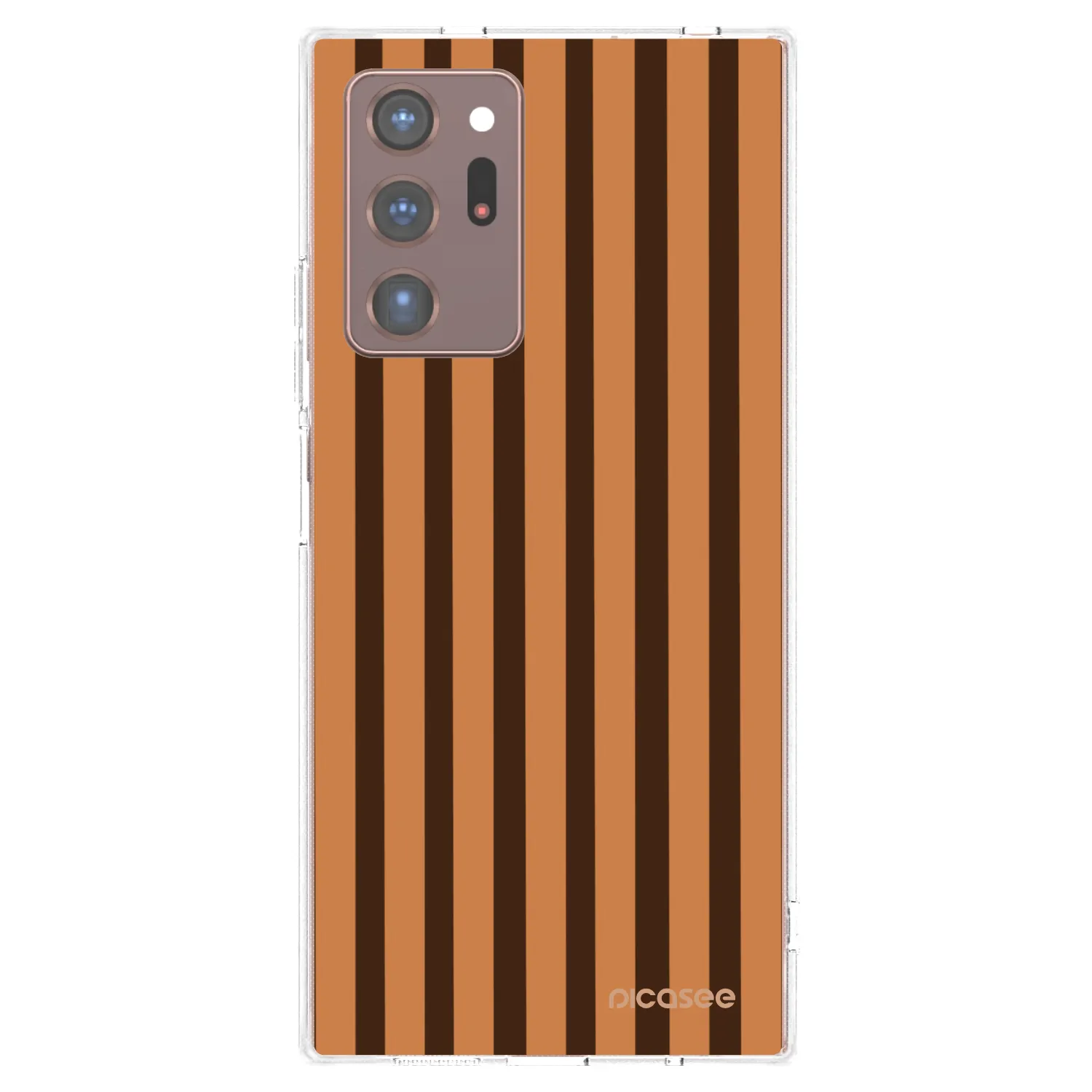 Picasee átlátszó szilikon tok az alábbi mobiltelefonokra Samsung Galaxy Note 20 Ultra - Caramel lines
