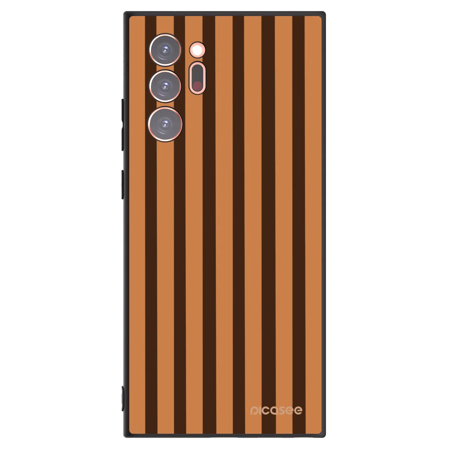 Picasee fekete szilikon tok az alábbi mobiltelefonokra Samsung Galaxy Note 20 Ultra - Caramel lines