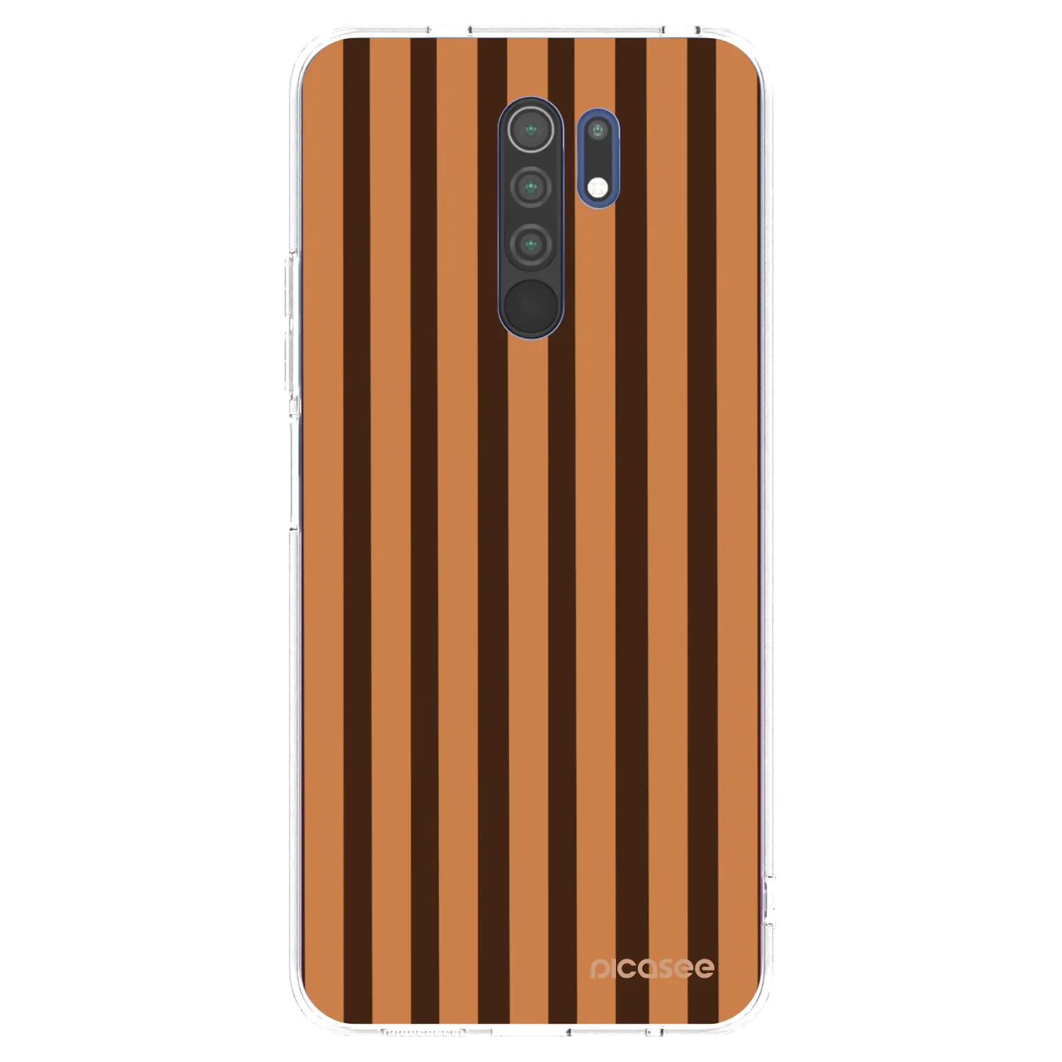 Picasee átlátszó szilikon tok az alábbi mobiltelefonokra Xiaomi Redmi 9 - Caramel lines