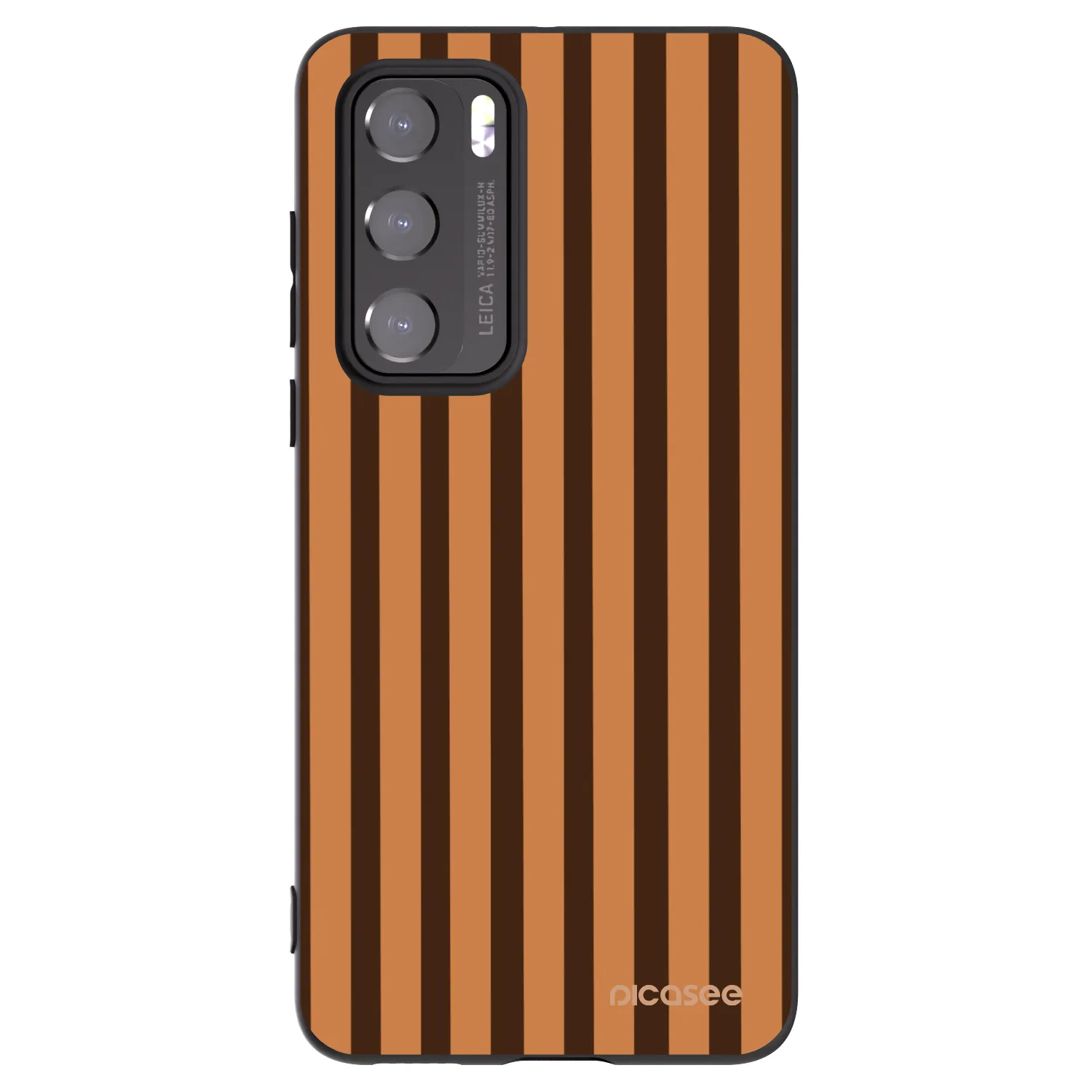 Picasee fekete szilikon tok az alábbi mobiltelefonokra Huawei P40 - Caramel lines