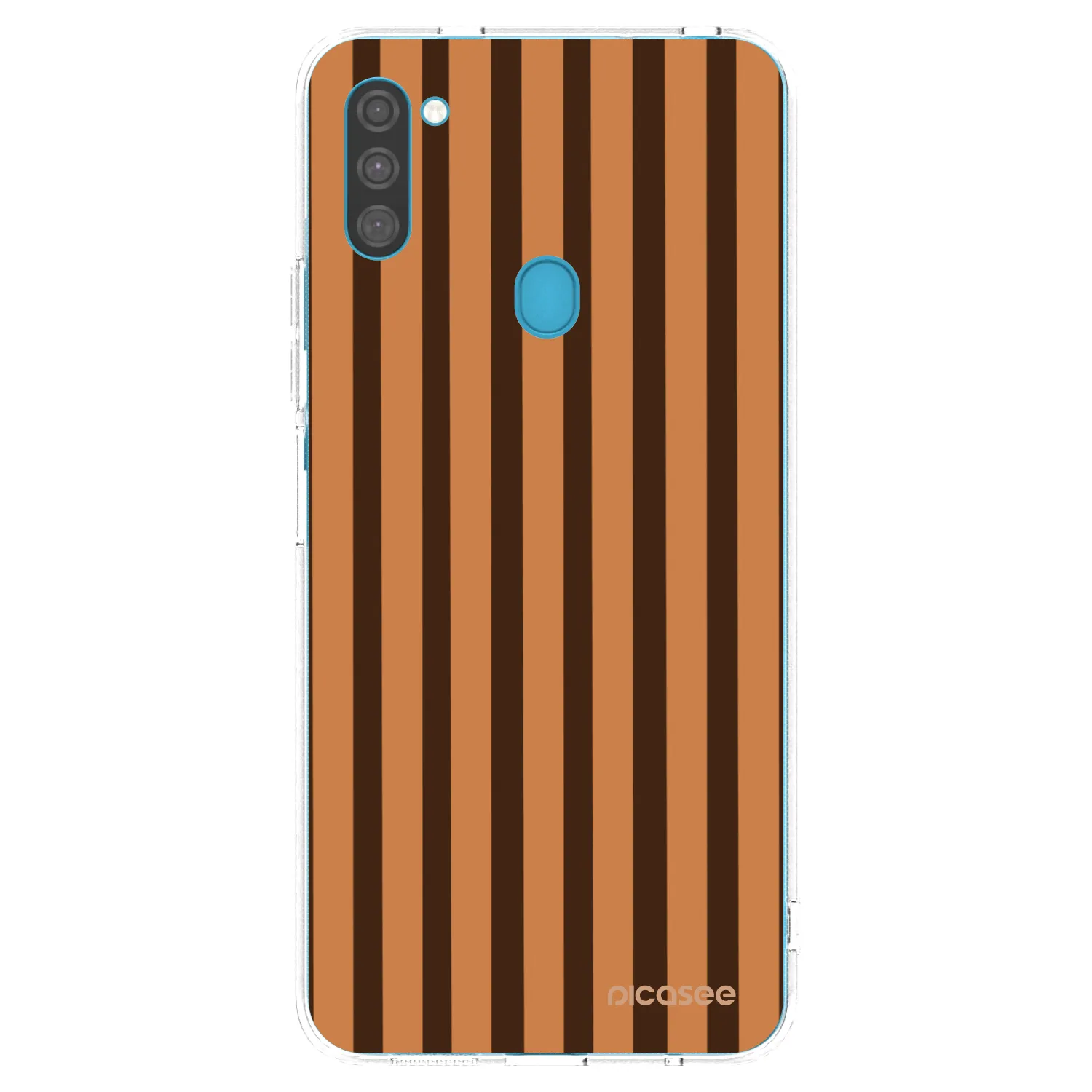 Picasee átlátszó szilikon tok az alábbi mobiltelefonokra Samsung Galaxy M11 - Caramel lines