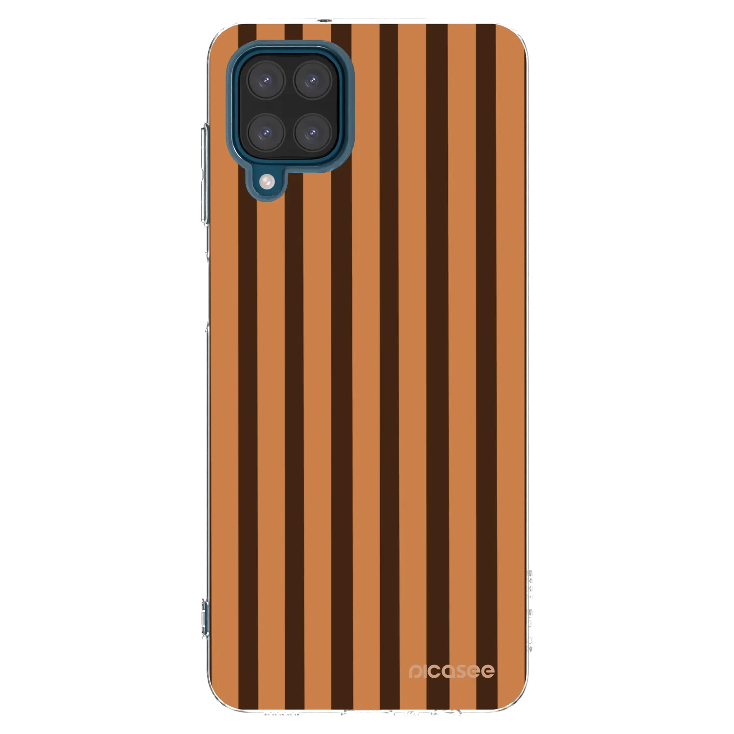 Picasee átlátszó szilikon tok az alábbi mobiltelefonokra Samsung Galaxy A12 A125F - Caramel lines