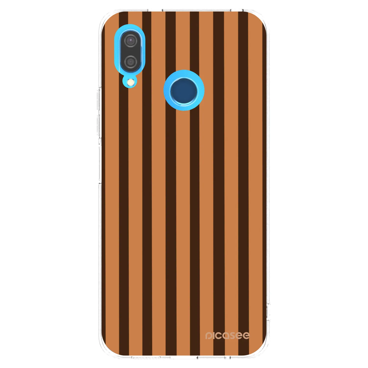 Picasee átlátszó szilikon tok az alábbi mobiltelefonokra Huawei P20 Lite - Caramel lines