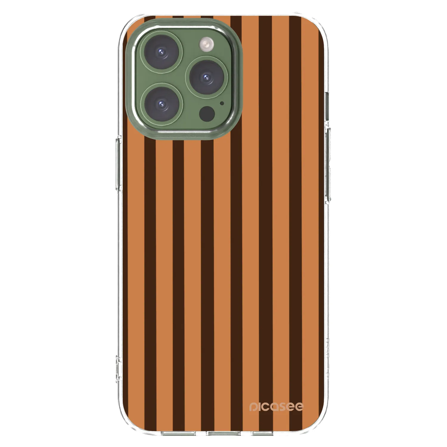 Picasee átlátszó szilikon tok az alábbi mobiltelefonokra Apple iPhone 13 Pro - Caramel lines