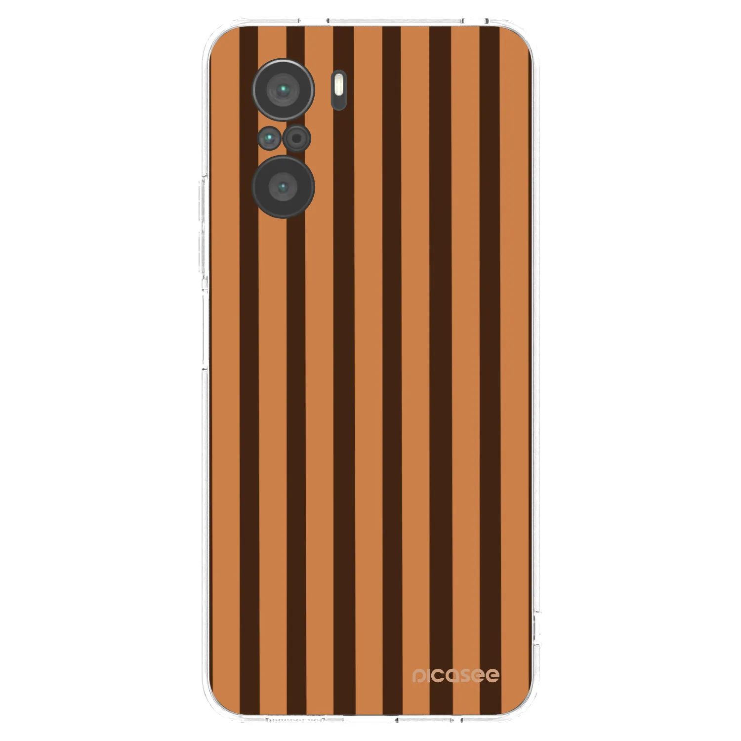 Picasee átlátszó szilikon tok az alábbi mobiltelefonokra Xiaomi Poco F3 - Caramel lines