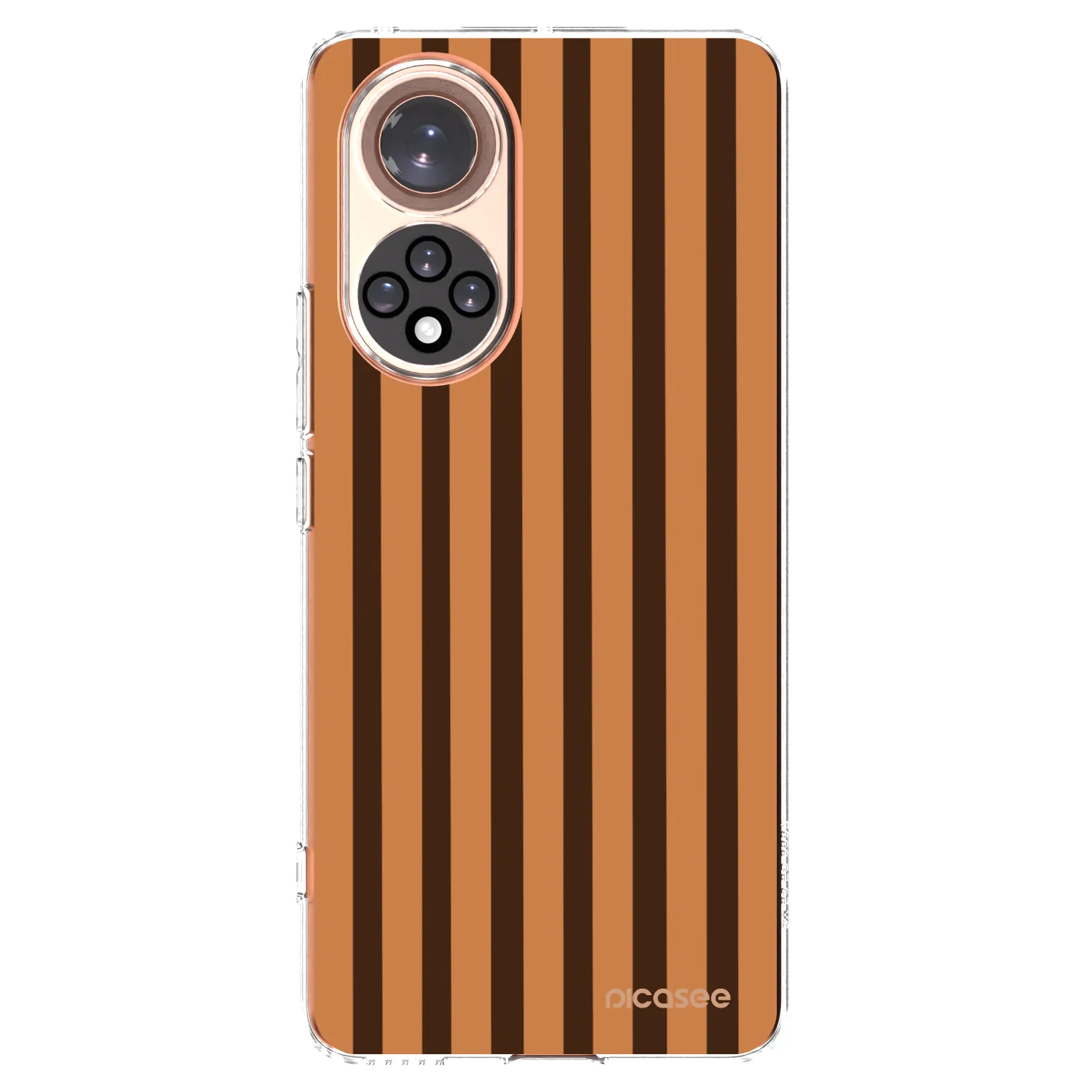Picasee átlátszó szilikon tok az alábbi mobiltelefonokra Huawei Nova 9 - Caramel lines