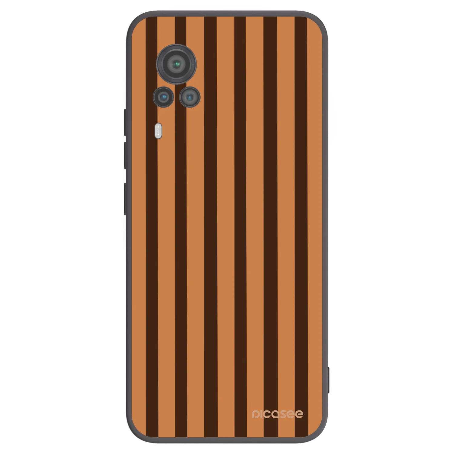 Picasee fekete szilikon tok az alábbi mobiltelefonokra Vivo X60 Pro 5G - Caramel lines