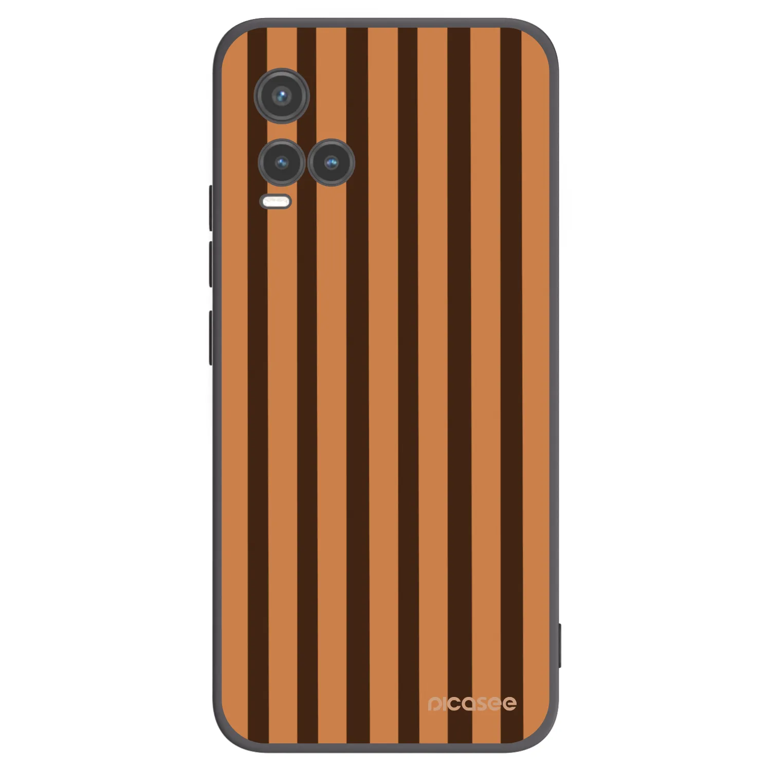 Picasee fekete szilikon tok az alábbi mobiltelefonokra Vivo Y33s - Caramel lines