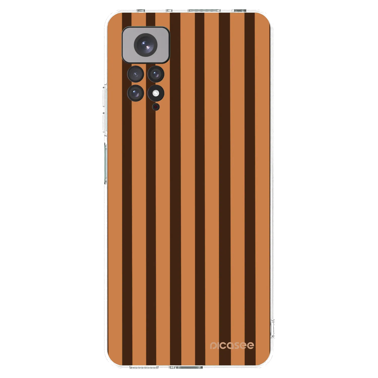 Picasee átlátszó szilikon tok az alábbi mobiltelefonokra Xiaomi Redmi Note 11 - Caramel lines