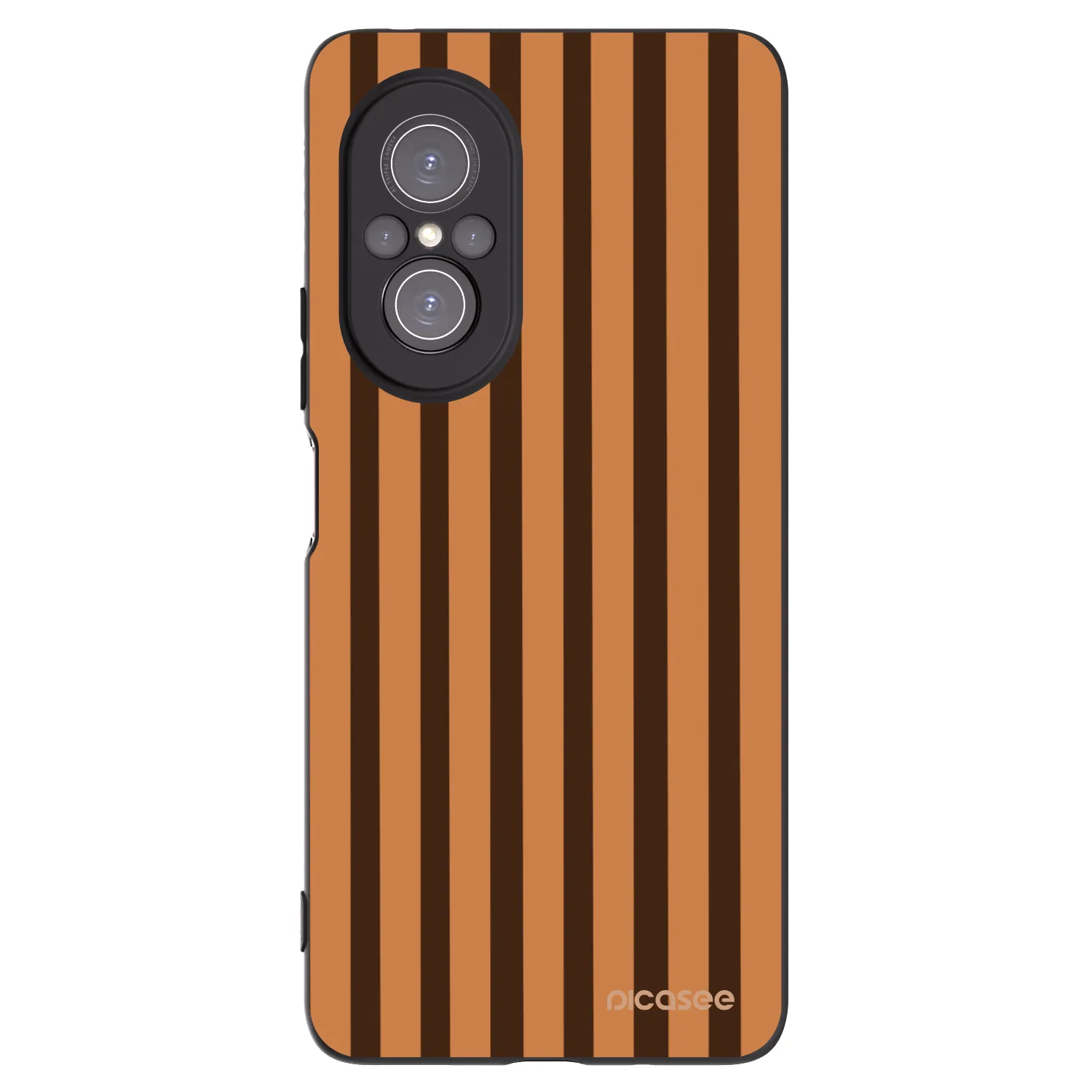 Picasee fekete szilikon tok az alábbi mobiltelefonokra Huawei Nova 9 SE - Caramel lines
