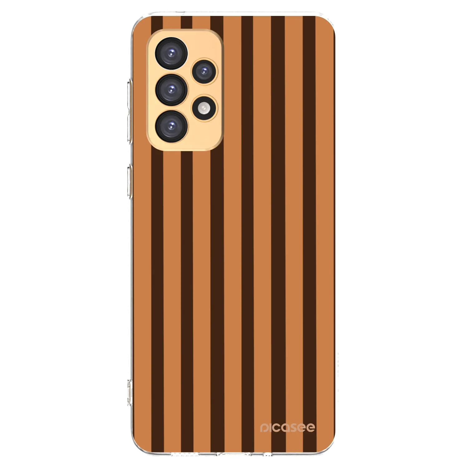 Picasee átlátszó szilikon tok az alábbi mobiltelefonokra Samsung Galaxy A33 5G A336 - Caramel lines