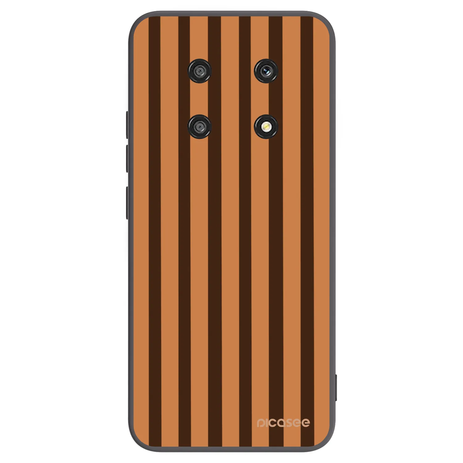 Picasee fekete szilikon tok az alábbi mobiltelefonokra Honor Magic4 Lite 5G - Caramel lines