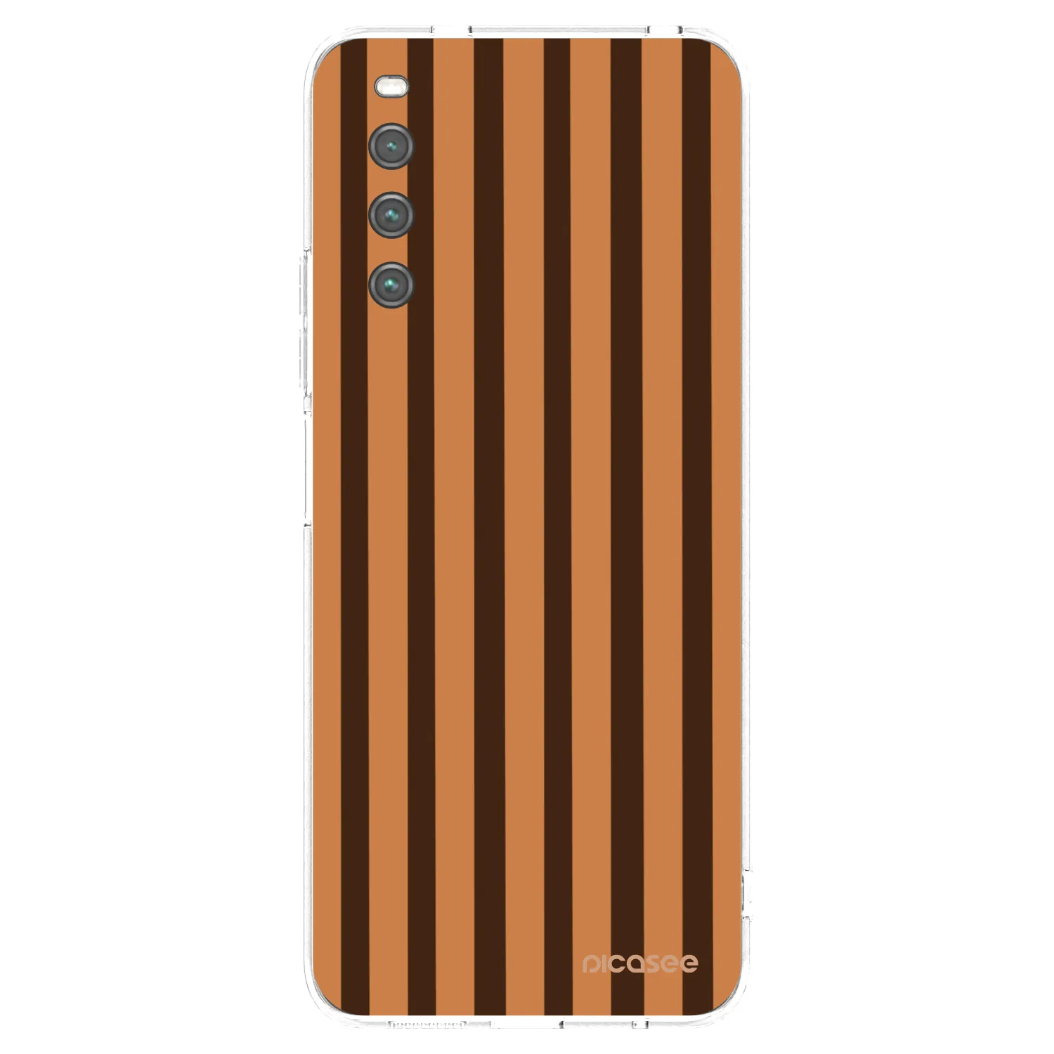 Picasee átlátszó szilikon tok az alábbi mobiltelefonokra Sony Xperia 10 IV 5G - Caramel lines