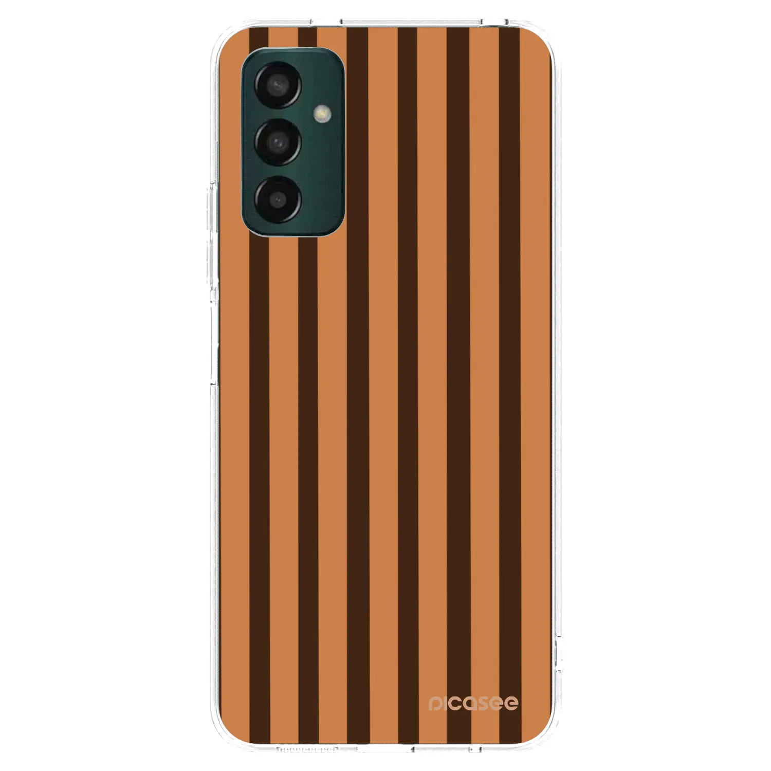 Picasee átlátszó szilikon tok az alábbi mobiltelefonokra Samsung Galaxy M13 M135F - Caramel lines