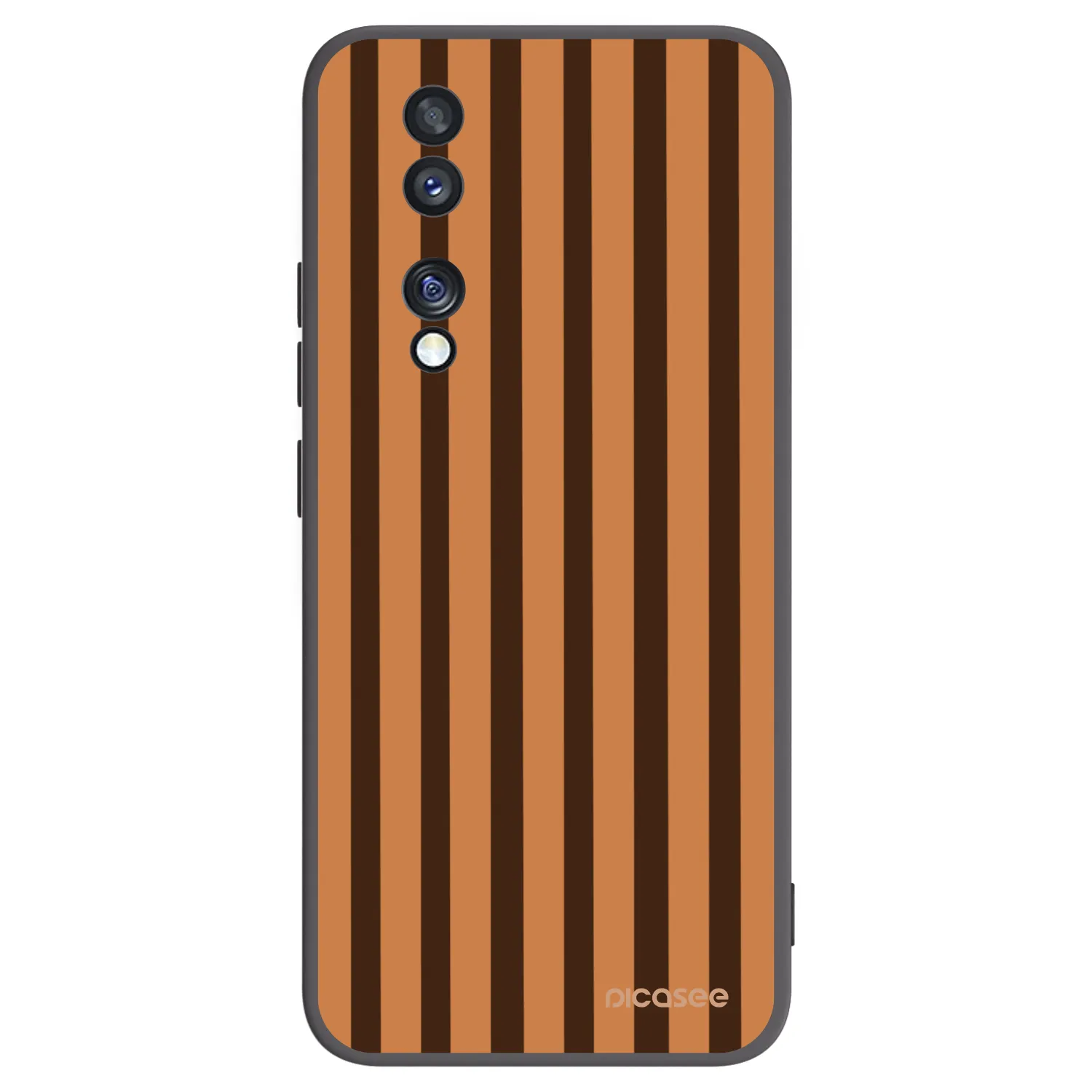 Picasee fekete szilikon tok az alábbi mobiltelefonokra Honor 70 - Caramel lines