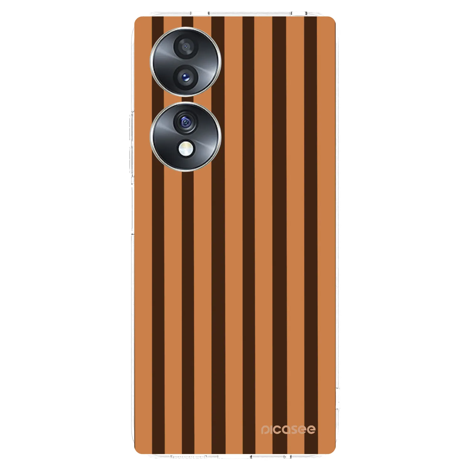 Picasee átlátszó szilikon tok az alábbi mobiltelefonokra Honor 70 - Caramel lines