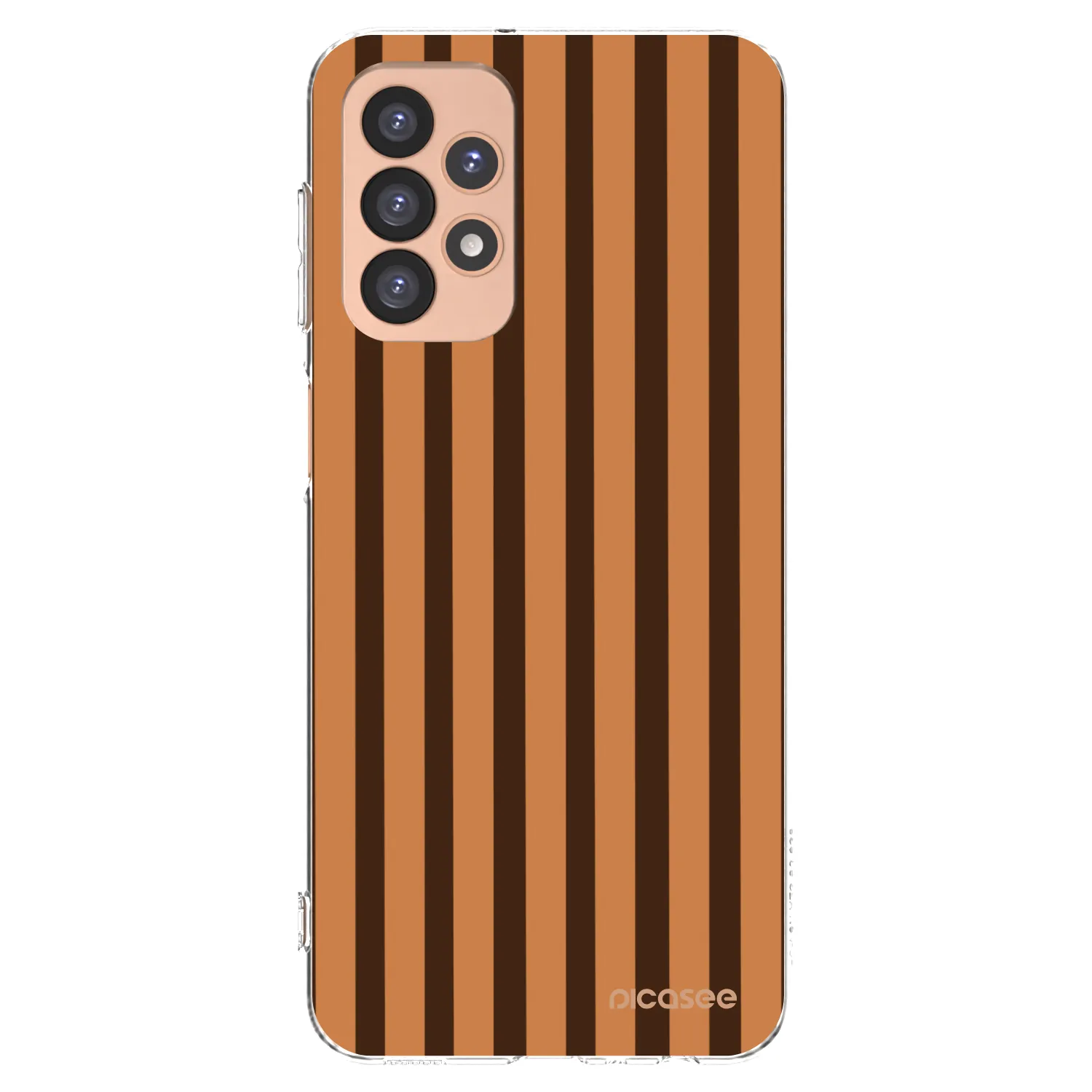 Picasee átlátszó szilikon tok az alábbi mobiltelefonokra Samsung Galaxy A23 A236B 5G - Caramel lines