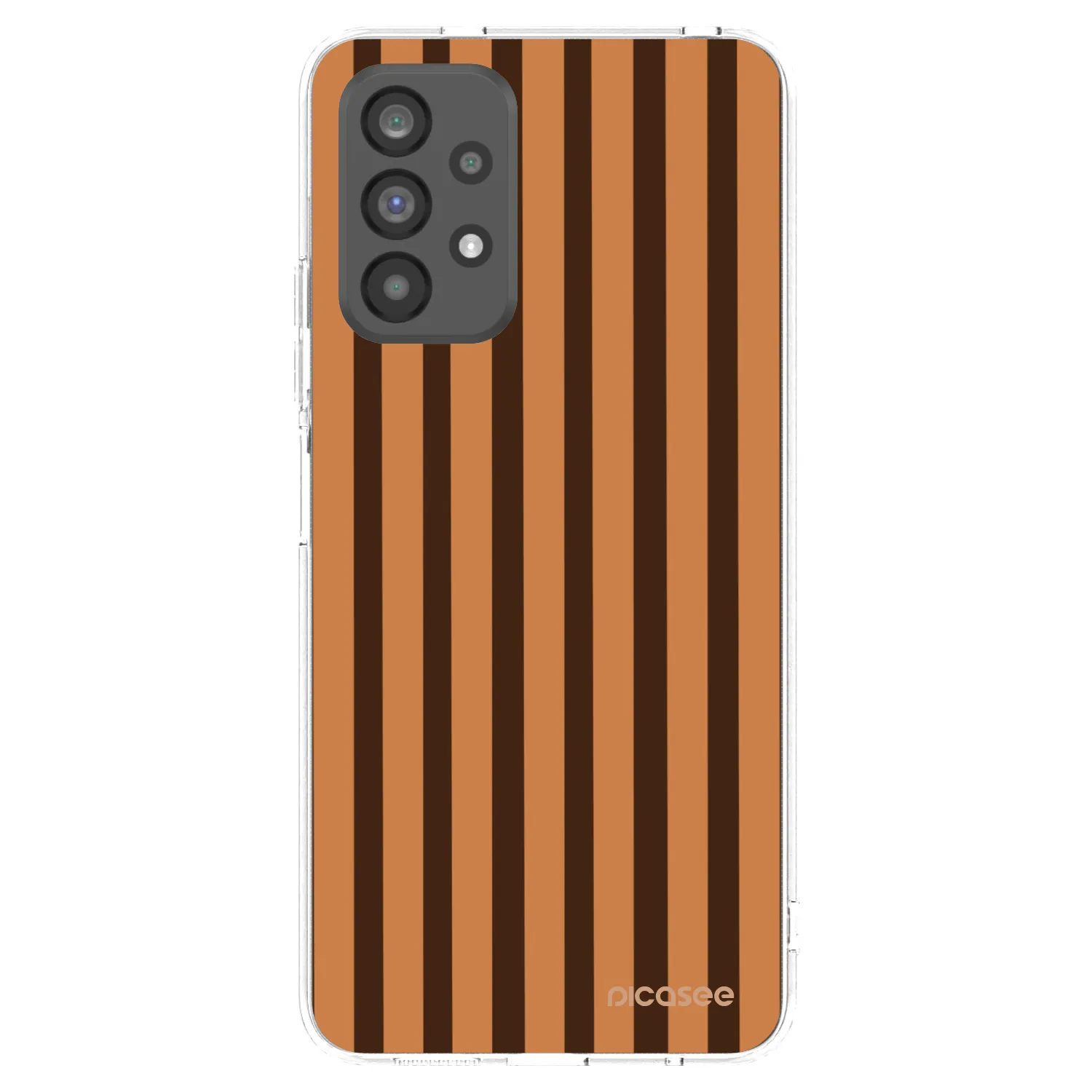 Picasee átlátszó szilikon tok az alábbi mobiltelefonokra Samsung Galaxy A73 5G - Caramel lines
