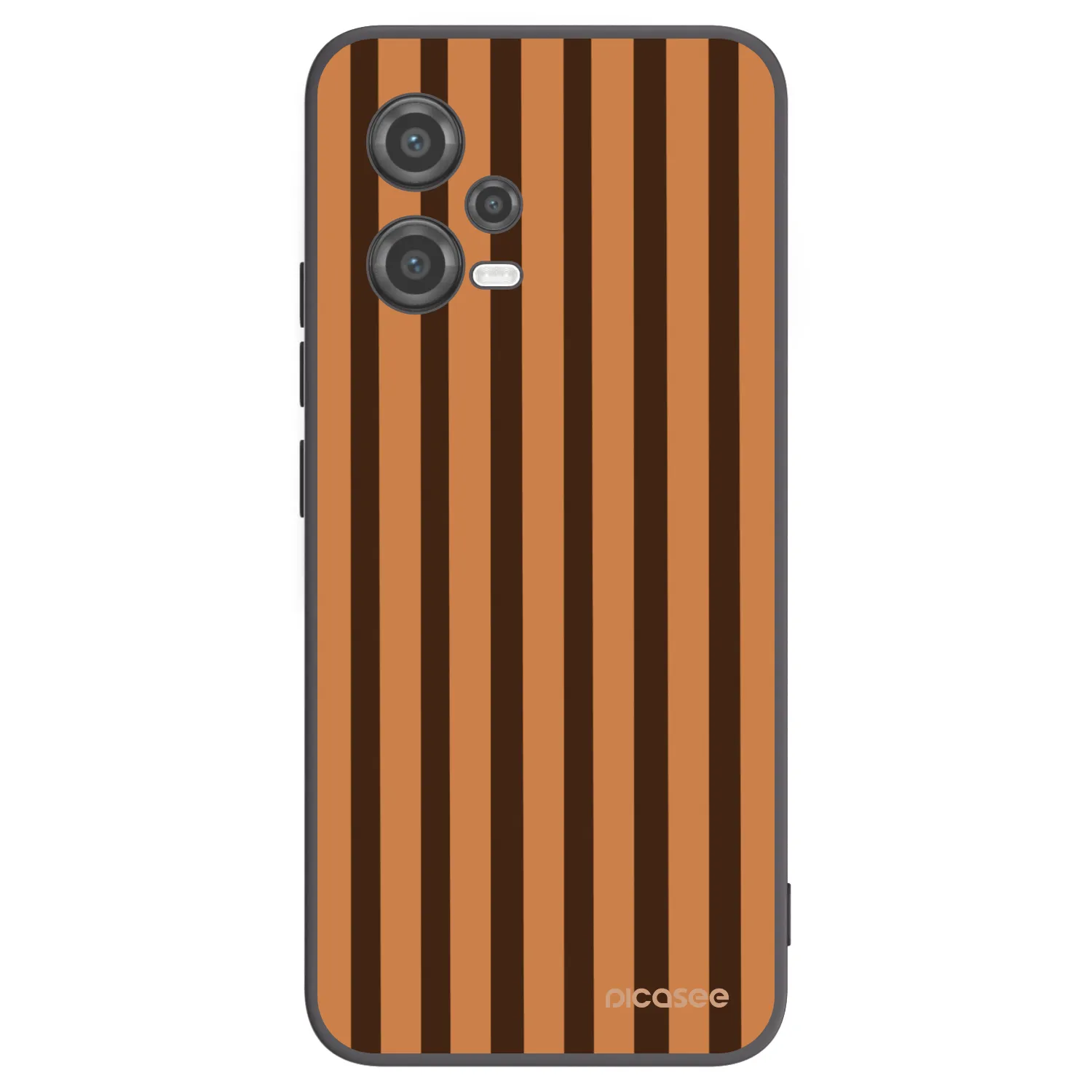 Picasee fekete szilikon tok az alábbi mobiltelefonokra Xiaomi Poco X5 - Caramel lines