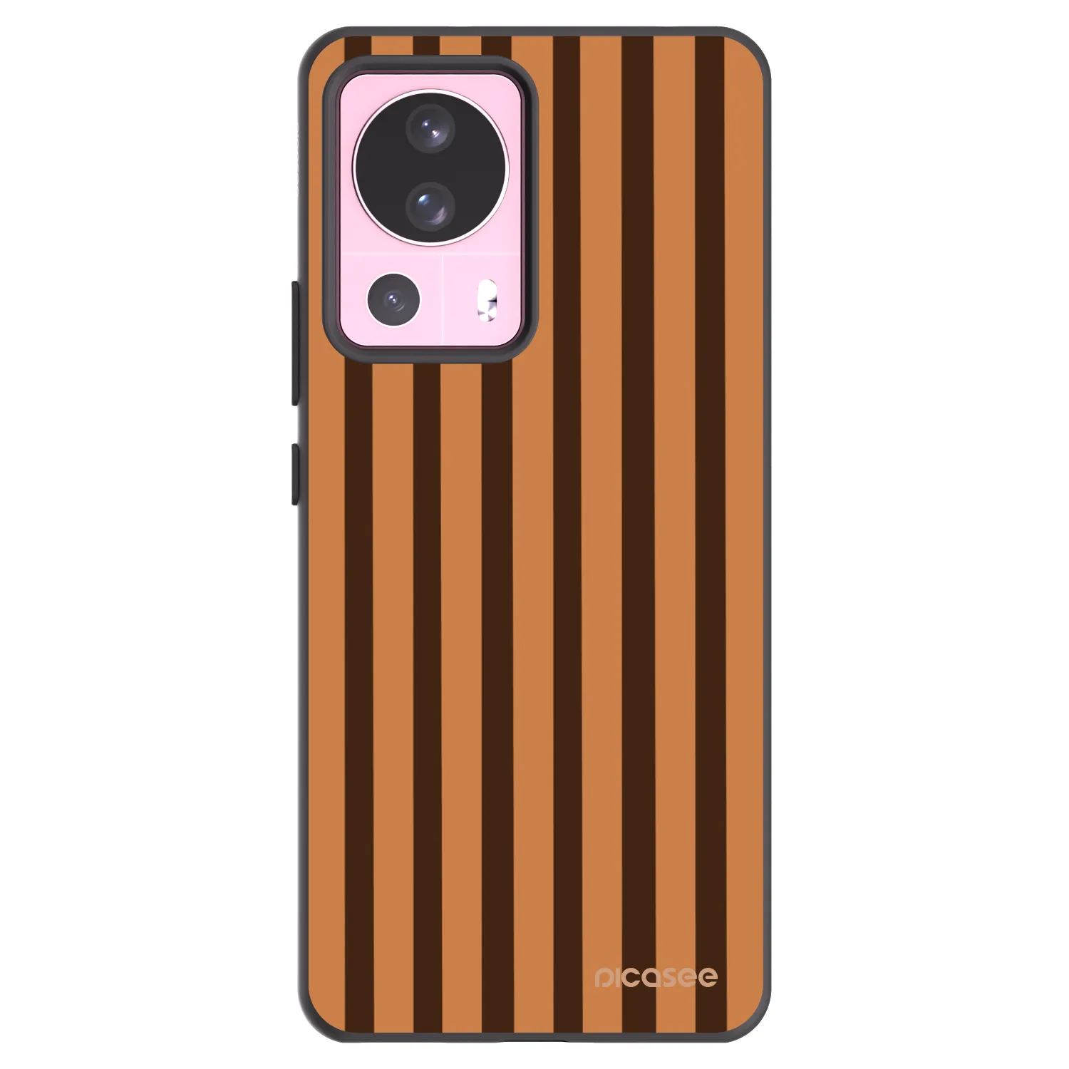 Picasee fekete szilikon tok az alábbi mobiltelefonokra Xiaomi 13 Lite - Caramel lines
