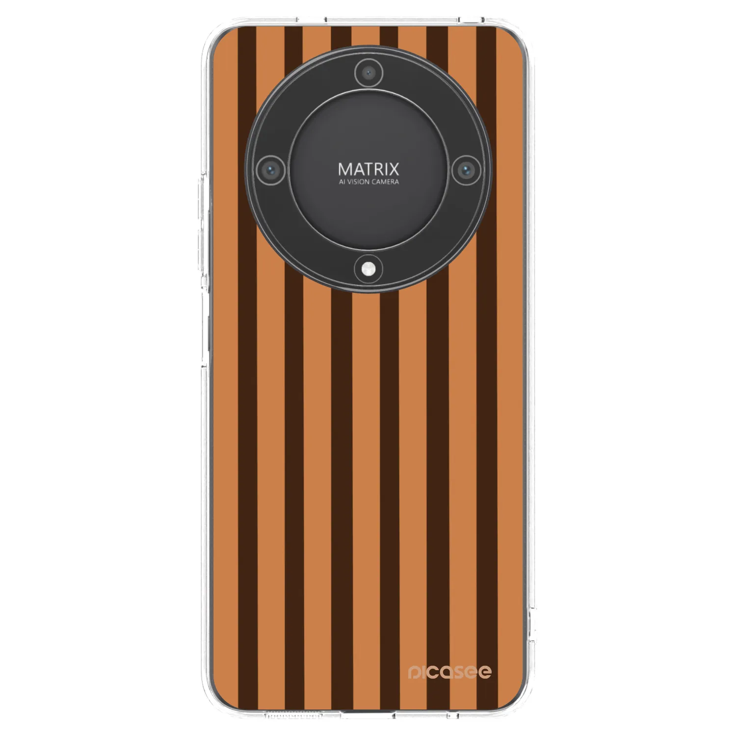 Picasee átlátszó szilikon tok az alábbi mobiltelefonokra Honor Magic5 Lite 5G - Caramel lines