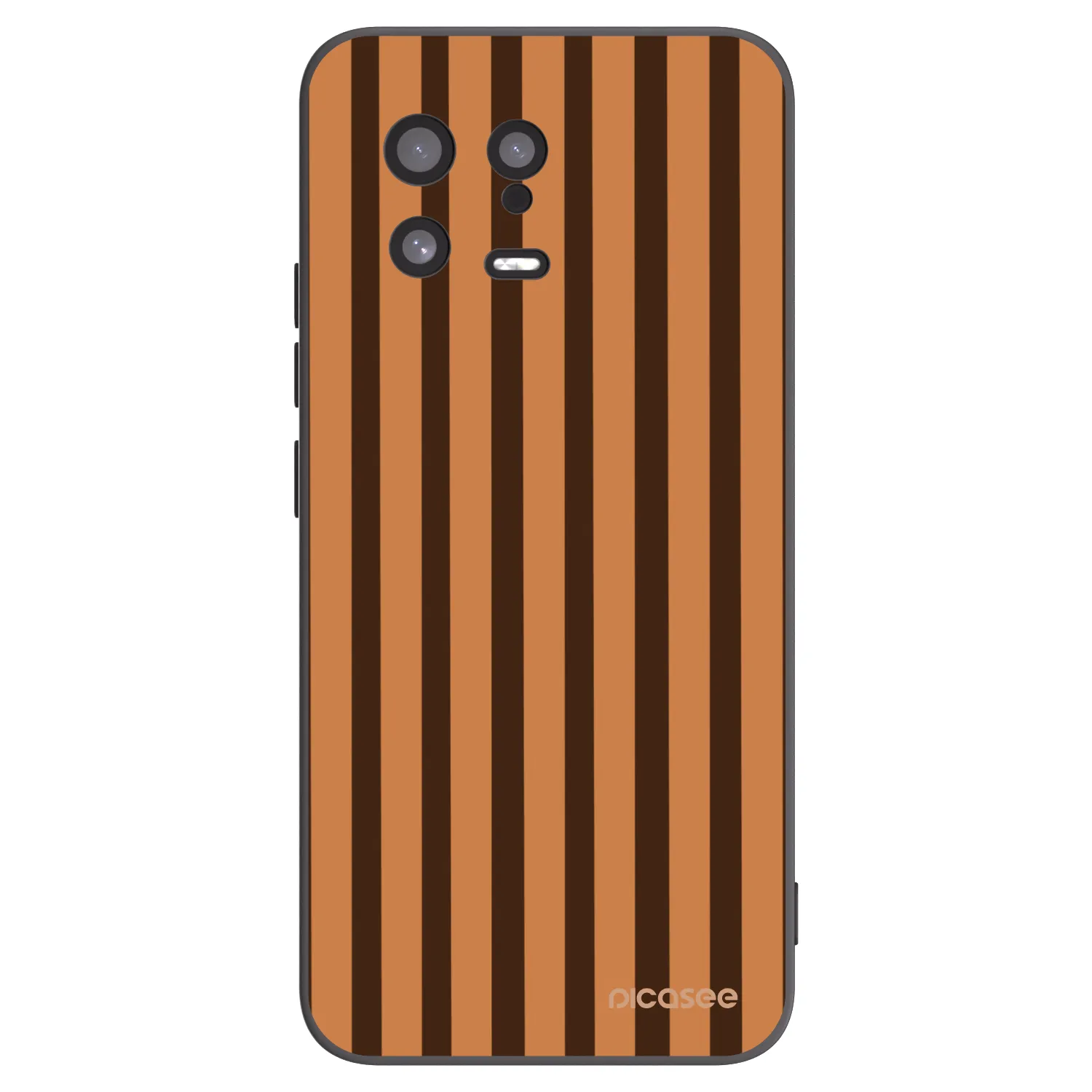 Picasee fekete szilikon tok az alábbi mobiltelefonokra Xiaomi 13 - Caramel lines