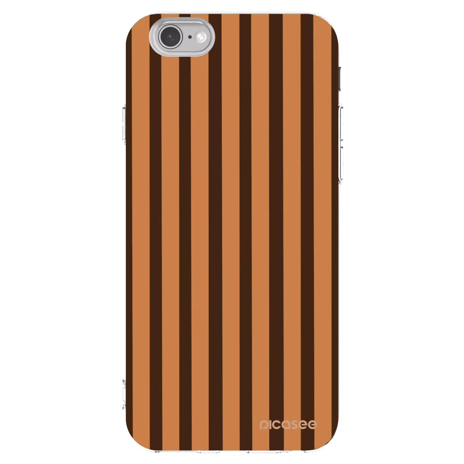 Picasee átlátszó szilikon tok az alábbi mobiltelefonokra Apple iPhone 6/6S - Caramel lines