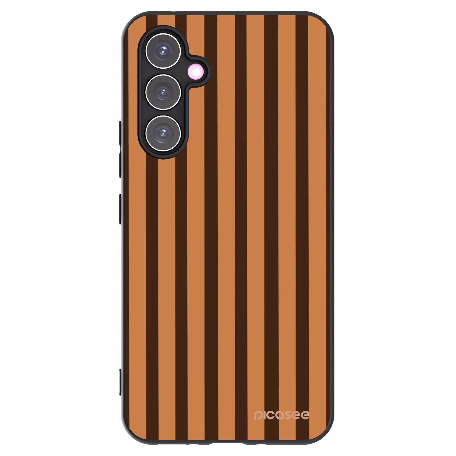 Picasee fekete szilikon tok az alábbi mobiltelefonokra Samsung Galaxy A54 5G A546B - Caramel lines