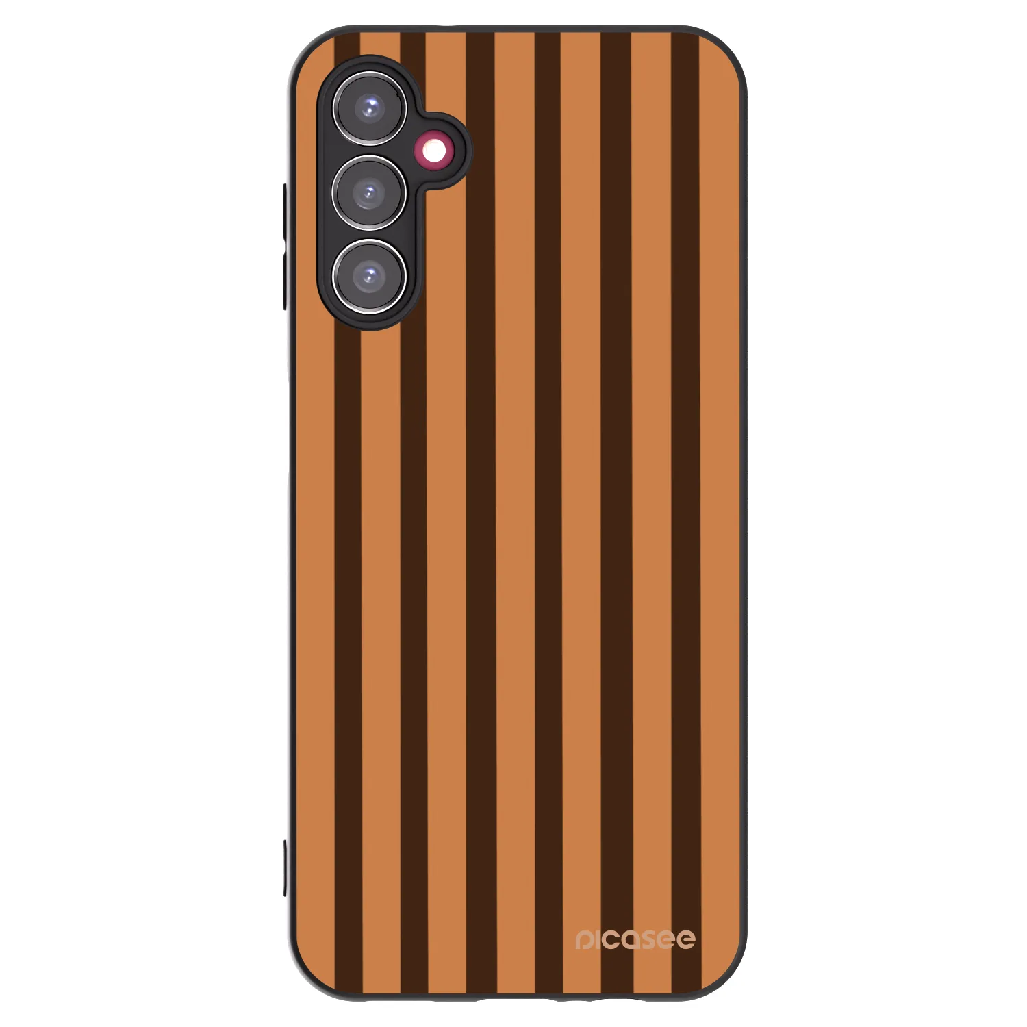 Picasee fekete szilikon tok az alábbi mobiltelefonokra Samsung Galaxy A14 5G A146P - Caramel lines