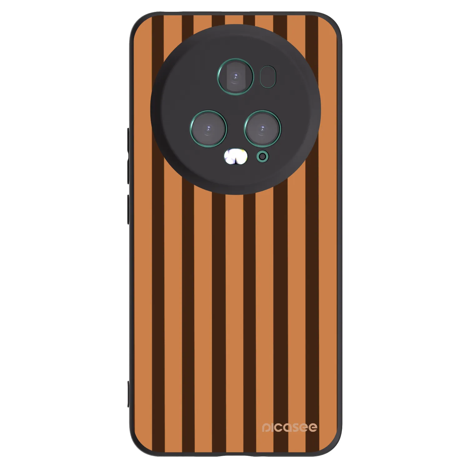 Picasee fekete szilikon tok az alábbi mobiltelefonokra Honor Magic5 Pro - Caramel lines