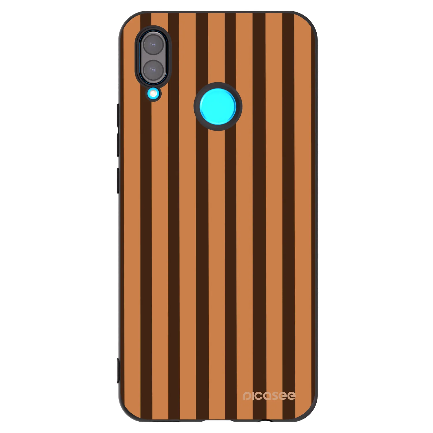 Picasee fekete szilikon tok az alábbi mobiltelefonokra Huawei Nova 3i - Caramel lines