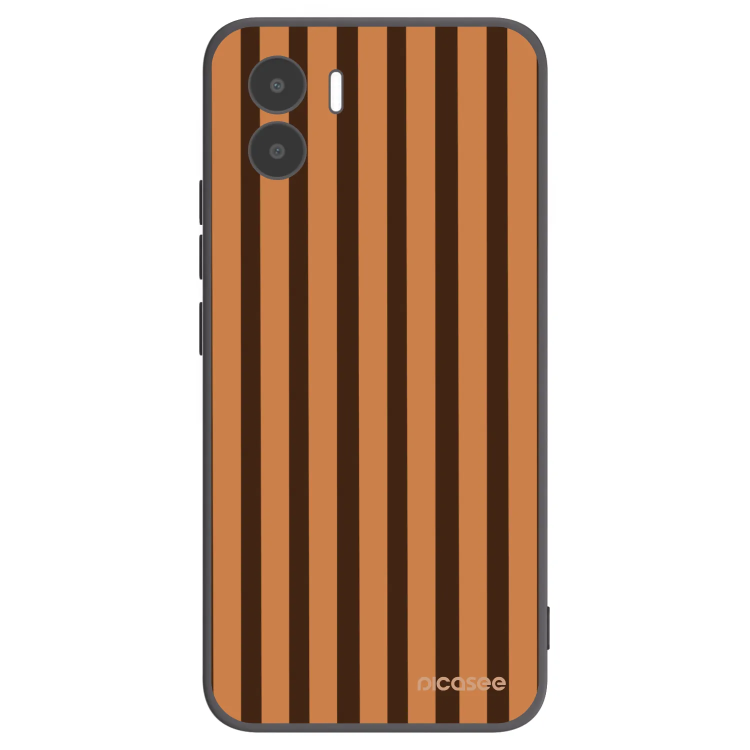 Picasee fekete szilikon tok az alábbi mobiltelefonokra Xiaomi Redmi A2 - Caramel lines
