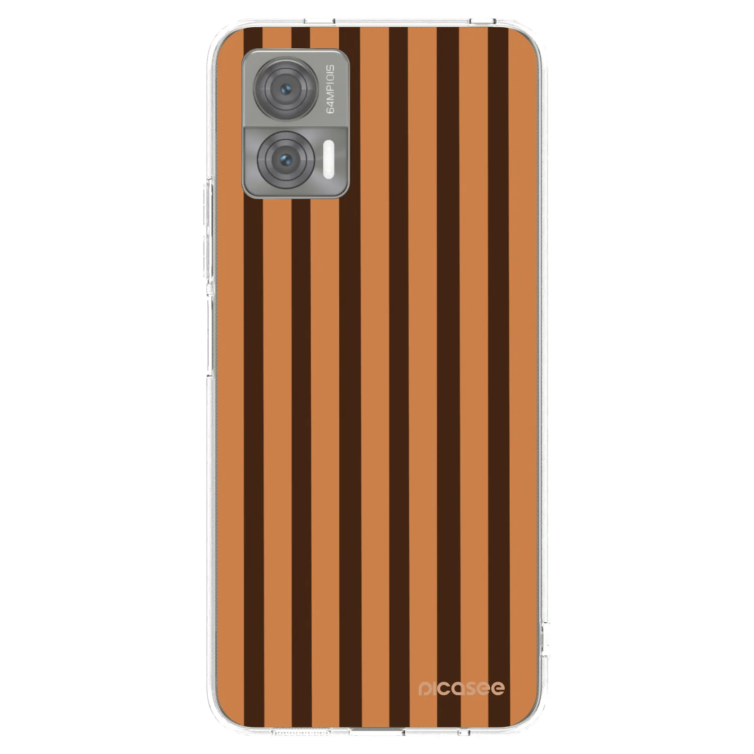 Picasee átlátszó szilikon tok az alábbi mobiltelefonokra Motorola Edge 30 Neo - Caramel lines