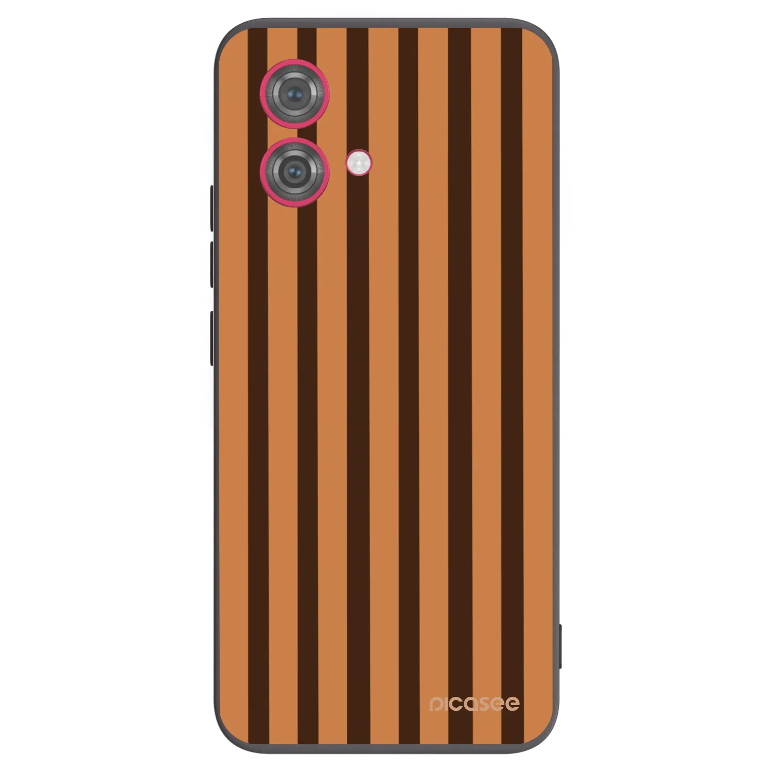 Picasee fekete szilikon tok az alábbi mobiltelefonokra Motorola Moto G84 5G - Caramel lines