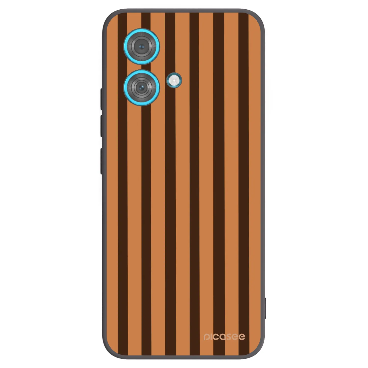 Picasee fekete szilikon tok az alábbi mobiltelefonokra Motorola Edge 40 Neo - Caramel lines