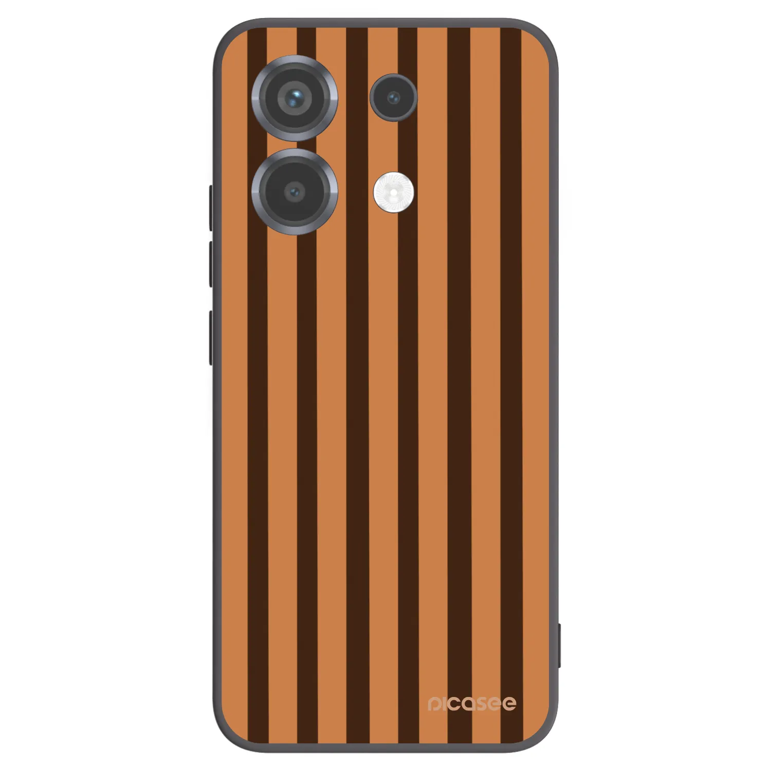 Picasee fekete szilikon tok az alábbi mobiltelefonokra Xiaomi Poco X6 - Caramel lines