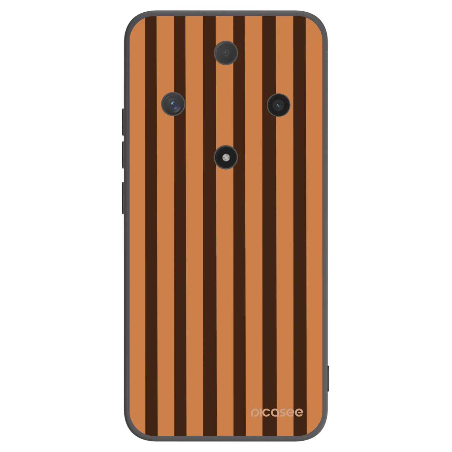 Picasee fekete szilikon tok az alábbi mobiltelefonokra Honor Magic6 Lite 5G - Caramel lines