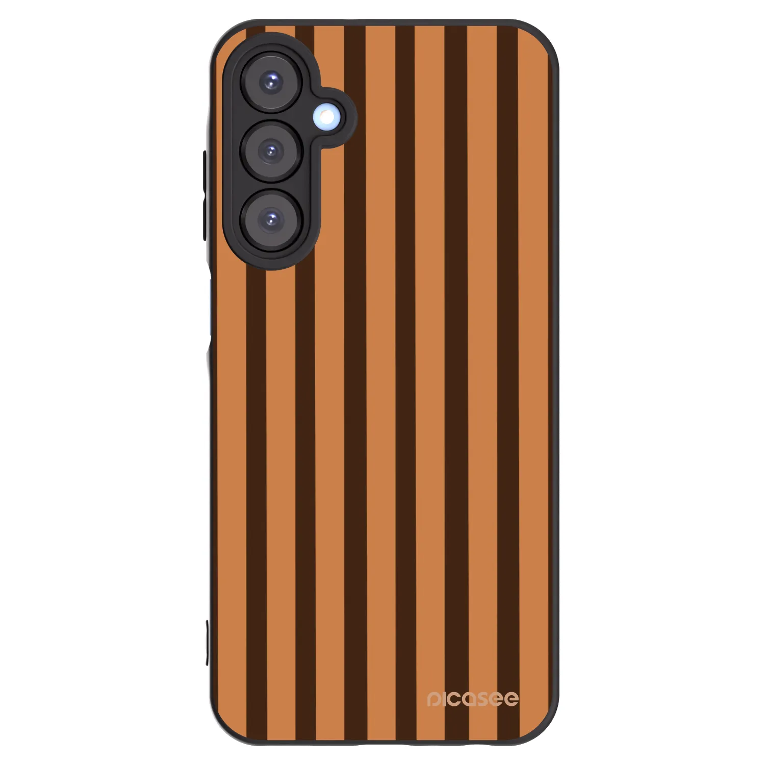 Picasee fekete szilikon tok az alábbi mobiltelefonokra Samsung Galaxy A25 A256B 5G - Caramel lines