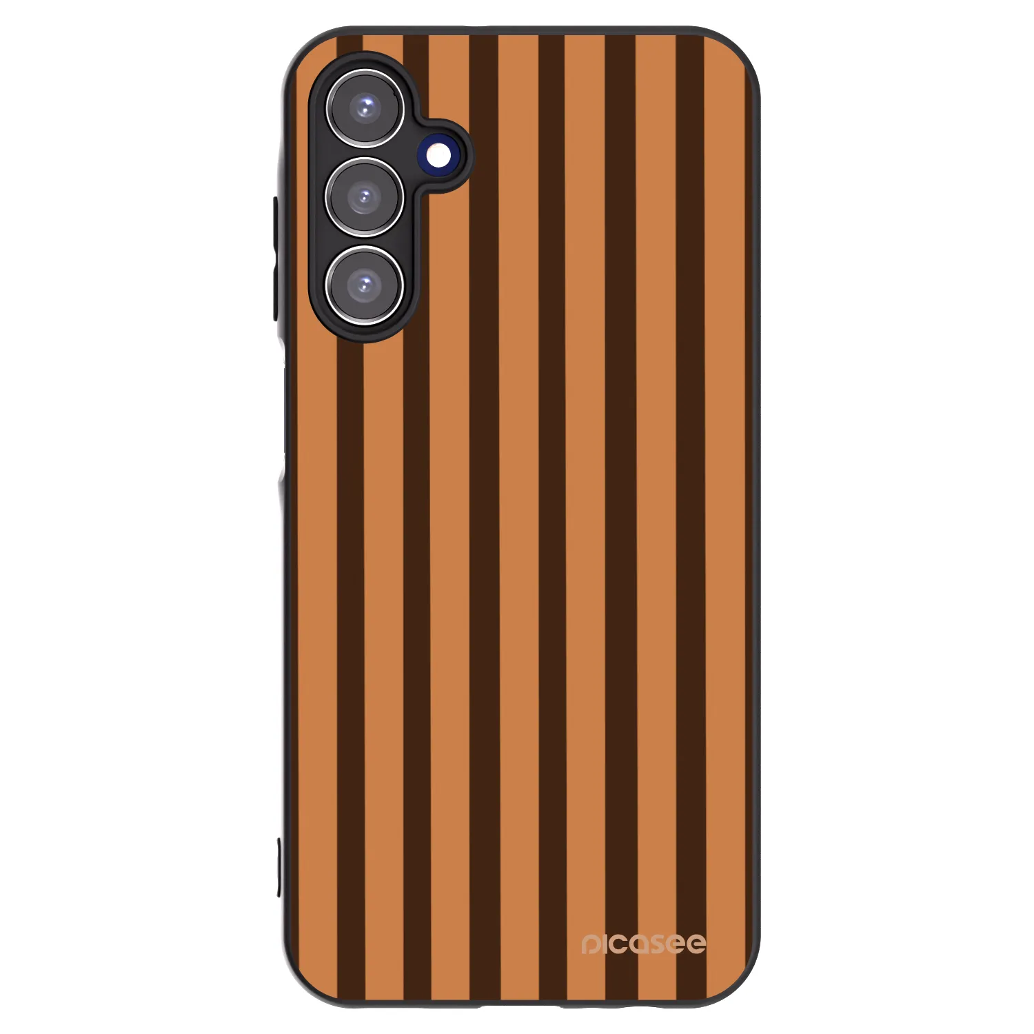 Picasee fekete szilikon tok az alábbi mobiltelefonokra Samsung Galaxy A15 A155F 4G - Caramel lines