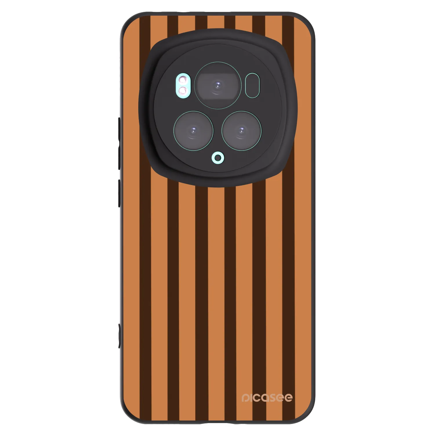 Picasee fekete szilikon tok az alábbi mobiltelefonokra Honor Magic6 Pro - Caramel lines