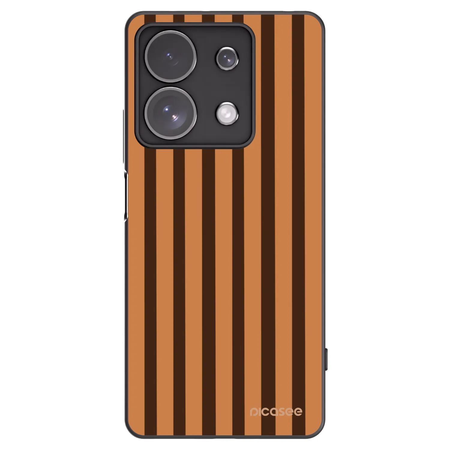 Picasee fekete szilikon tok az alábbi mobiltelefonokra Xiaomi Redmi Note 13 Pro 4G - Caramel lines
