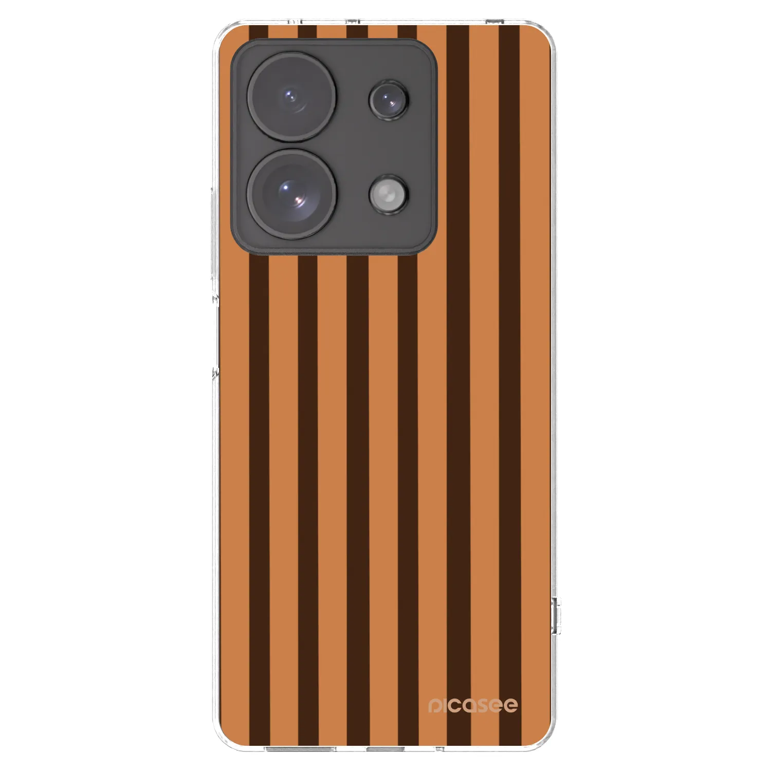 Picasee átlátszó szilikon tok az alábbi mobiltelefonokra Xiaomi Redmi Note 13 Pro 4G - Caramel lines