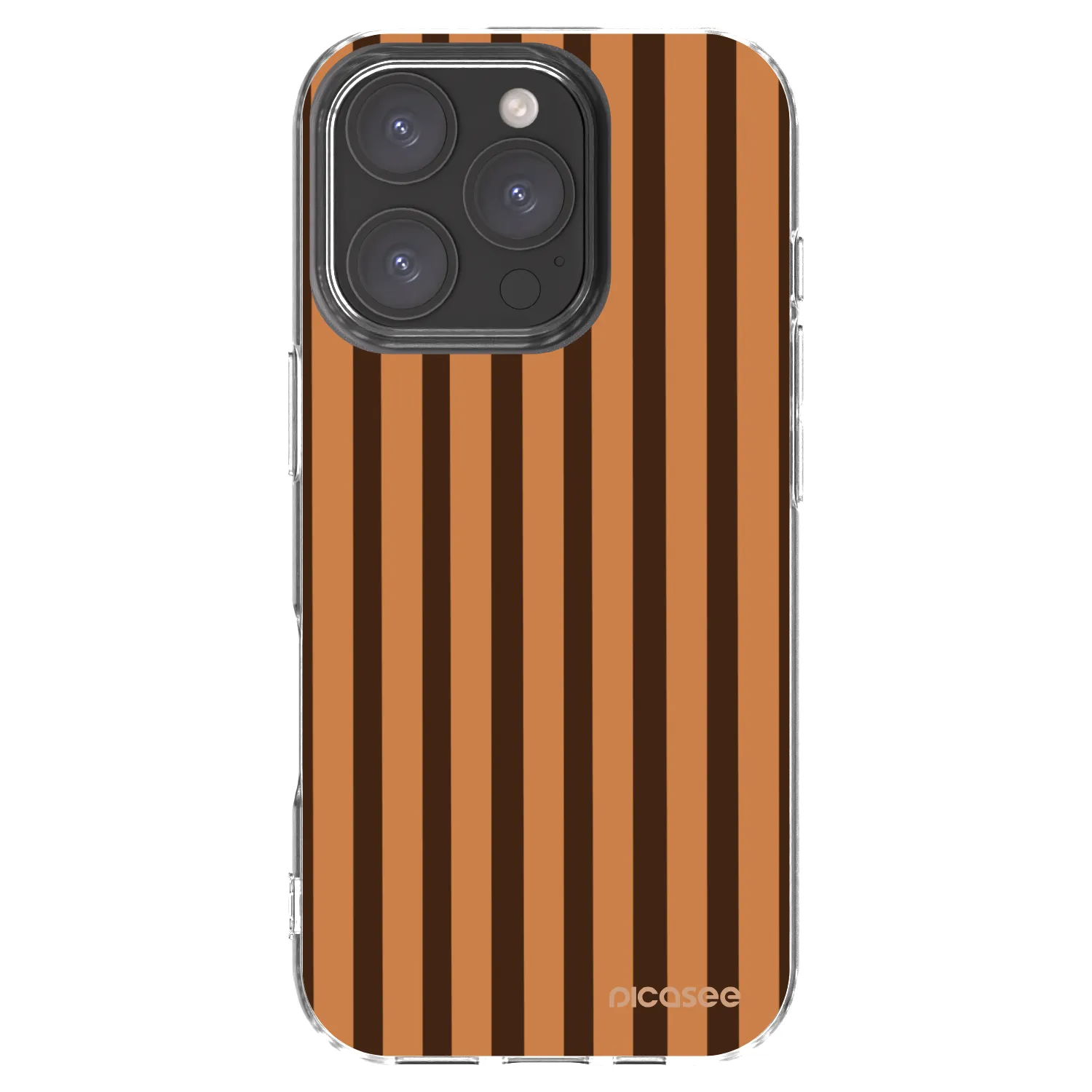 Picasee átlátszó szilikon tok az alábbi mobiltelefonokra Apple iPhone 16 Pro - Caramel lines