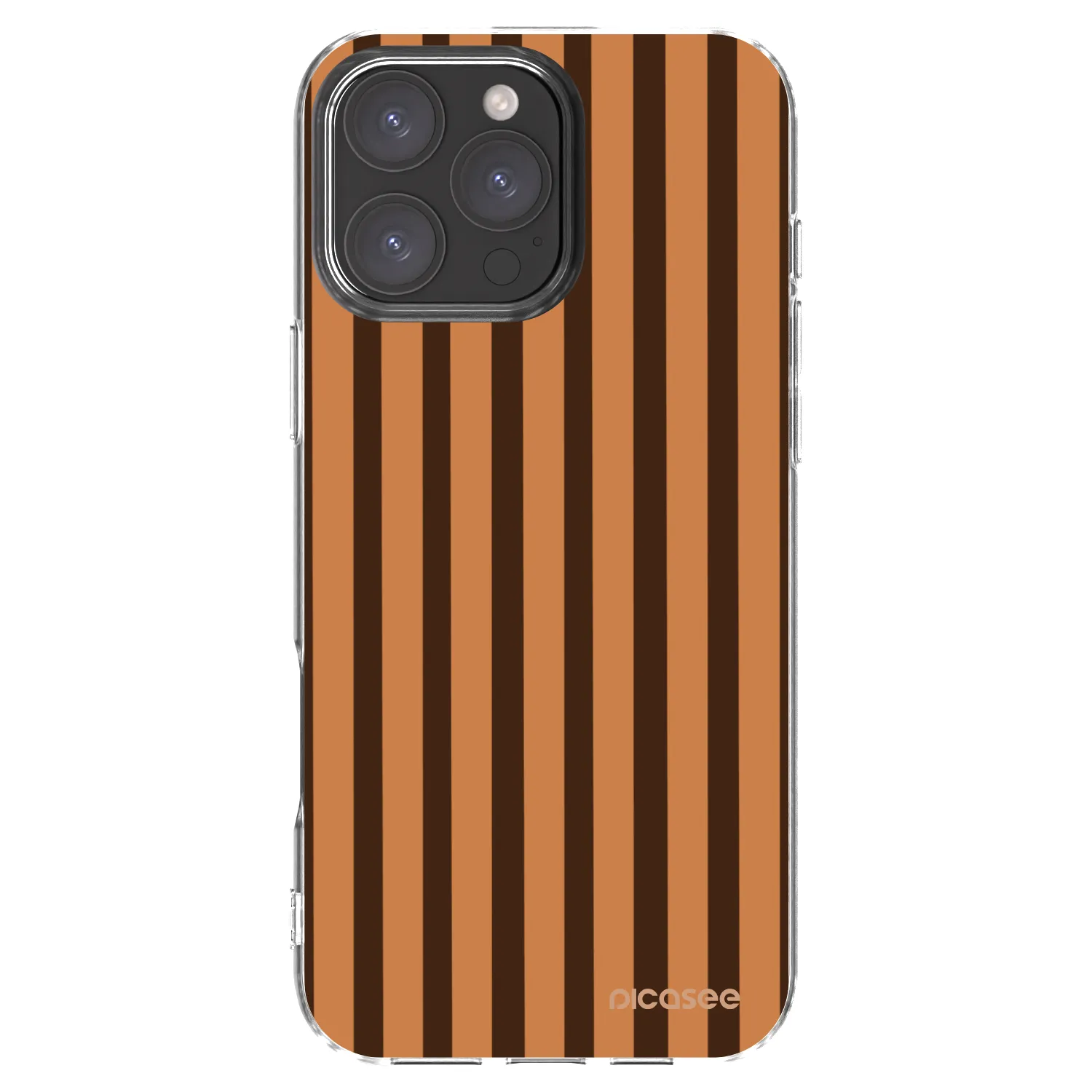 Picasee átlátszó szilikon tok az alábbi mobiltelefonokra Apple iPhone 16 Pro Max - Caramel lines