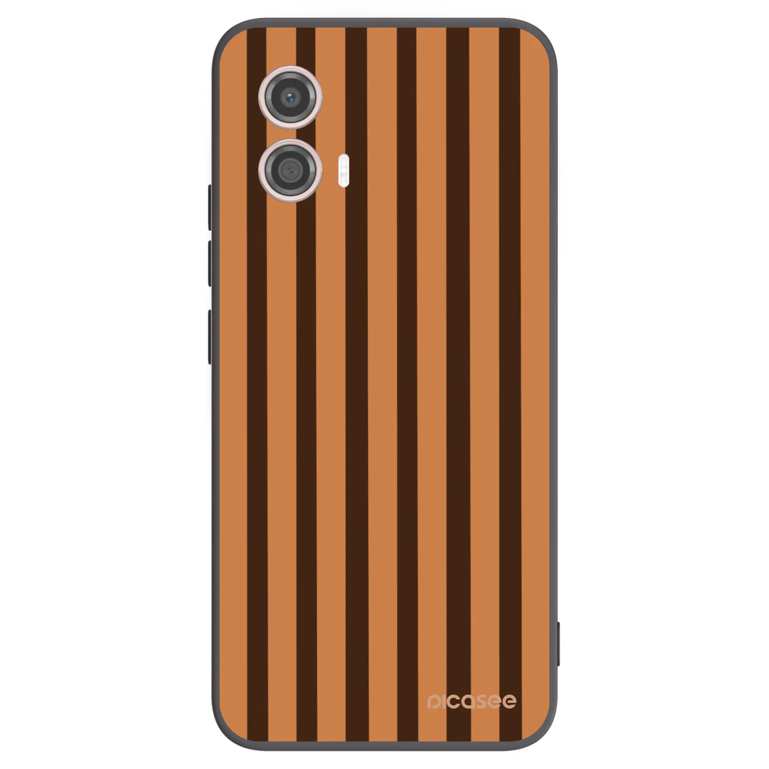 Picasee fekete szilikon tok az alábbi mobiltelefonokra Motorola Moto G53 5G - Caramel lines