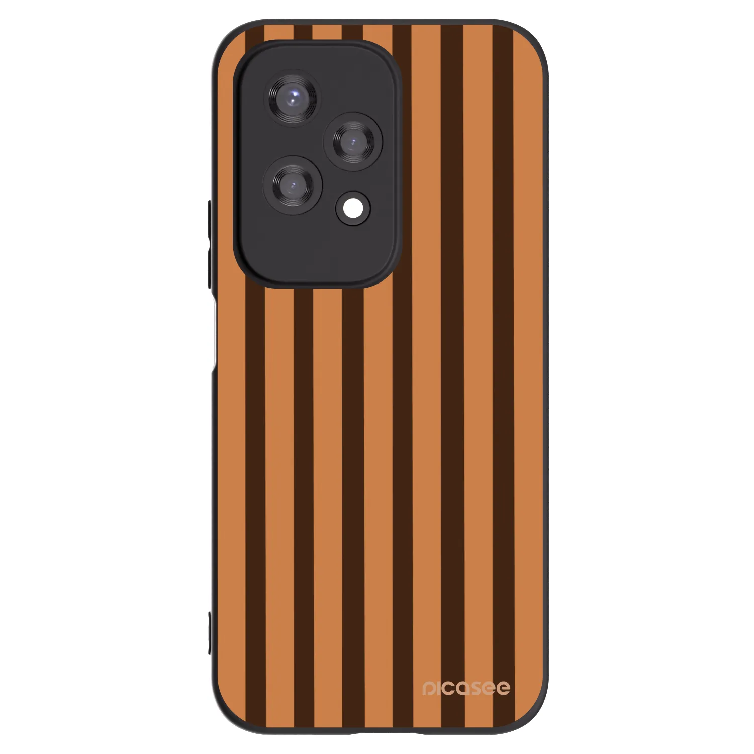 Picasee fekete szilikon tok az alábbi mobiltelefonokra Honor 200 Lite - Caramel lines