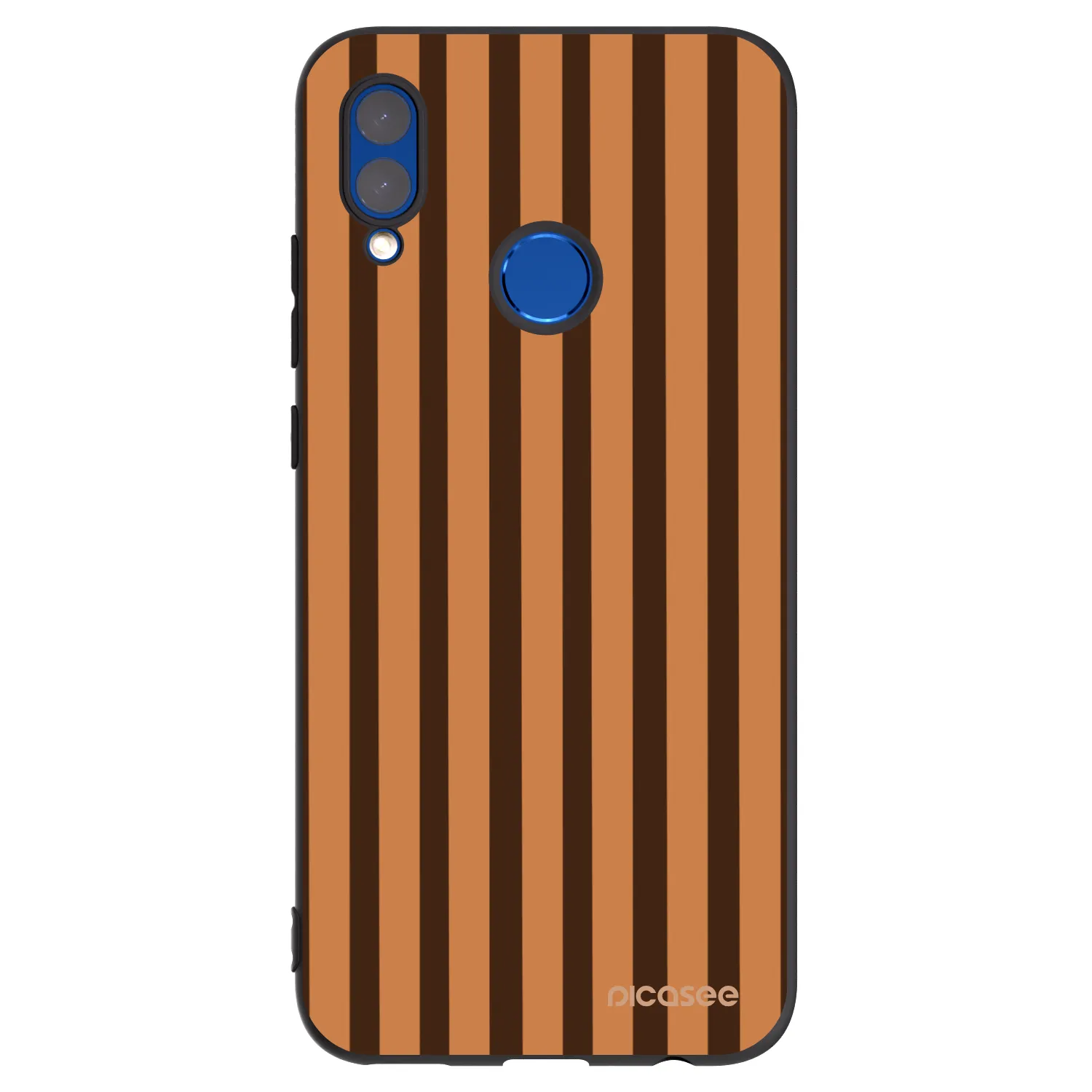 Picasee fekete szilikon tok az alábbi mobiltelefonokra Honor 10 Lite - Caramel lines