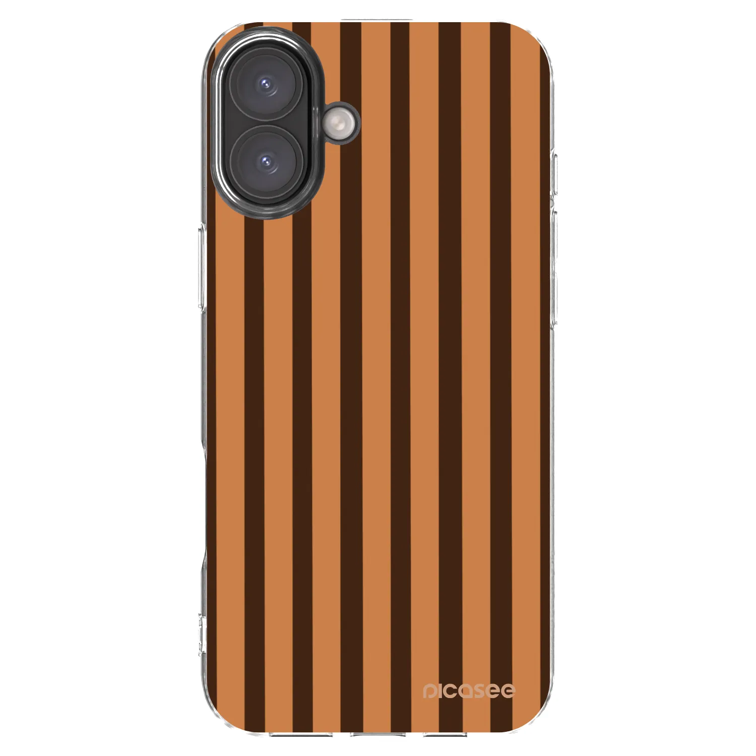 Picasee átlátszó szilikon tok az alábbi mobiltelefonokra Apple iPhone 16 Plus - Caramel lines