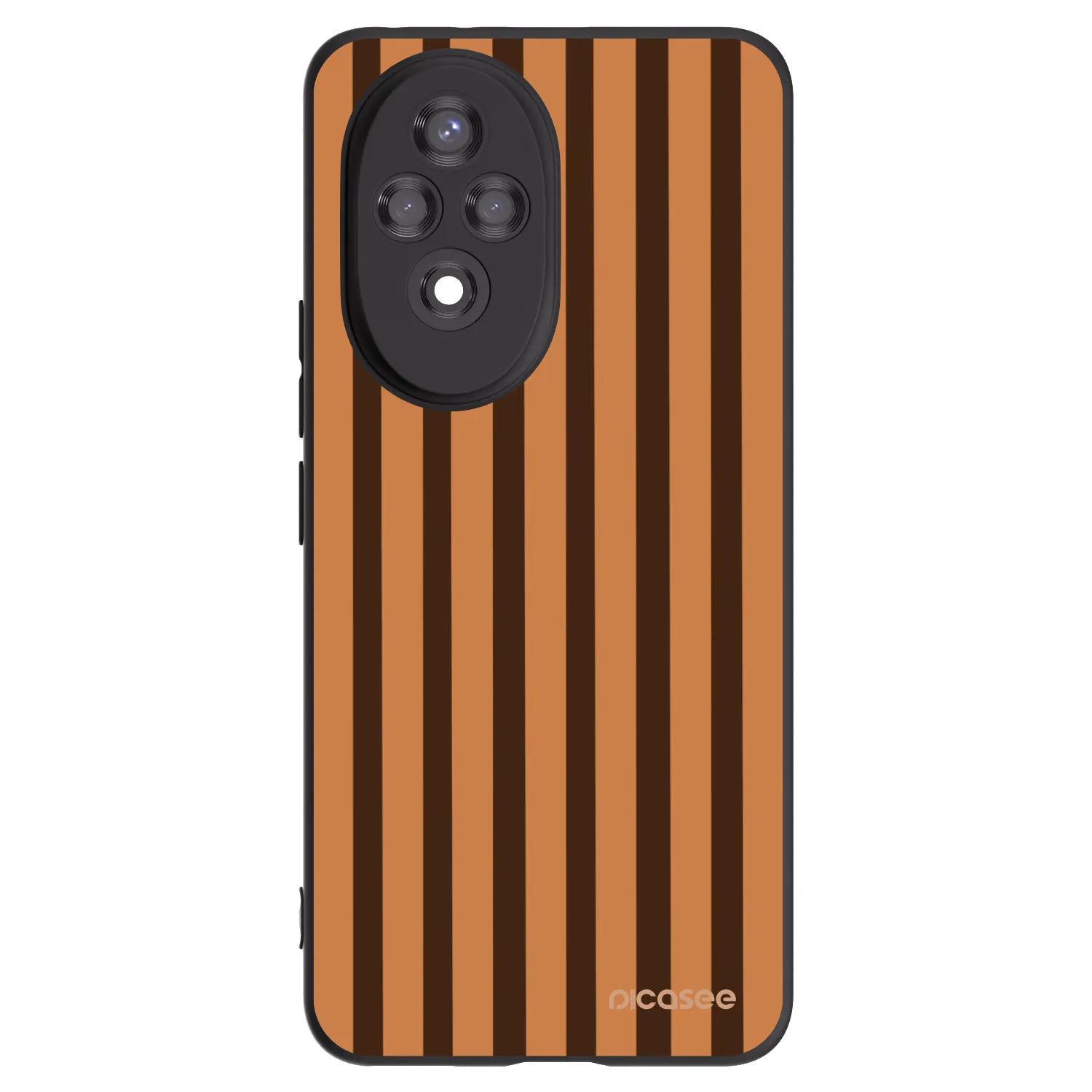 Picasee fekete szilikon tok az alábbi mobiltelefonokra Honor 200 5G - Caramel lines