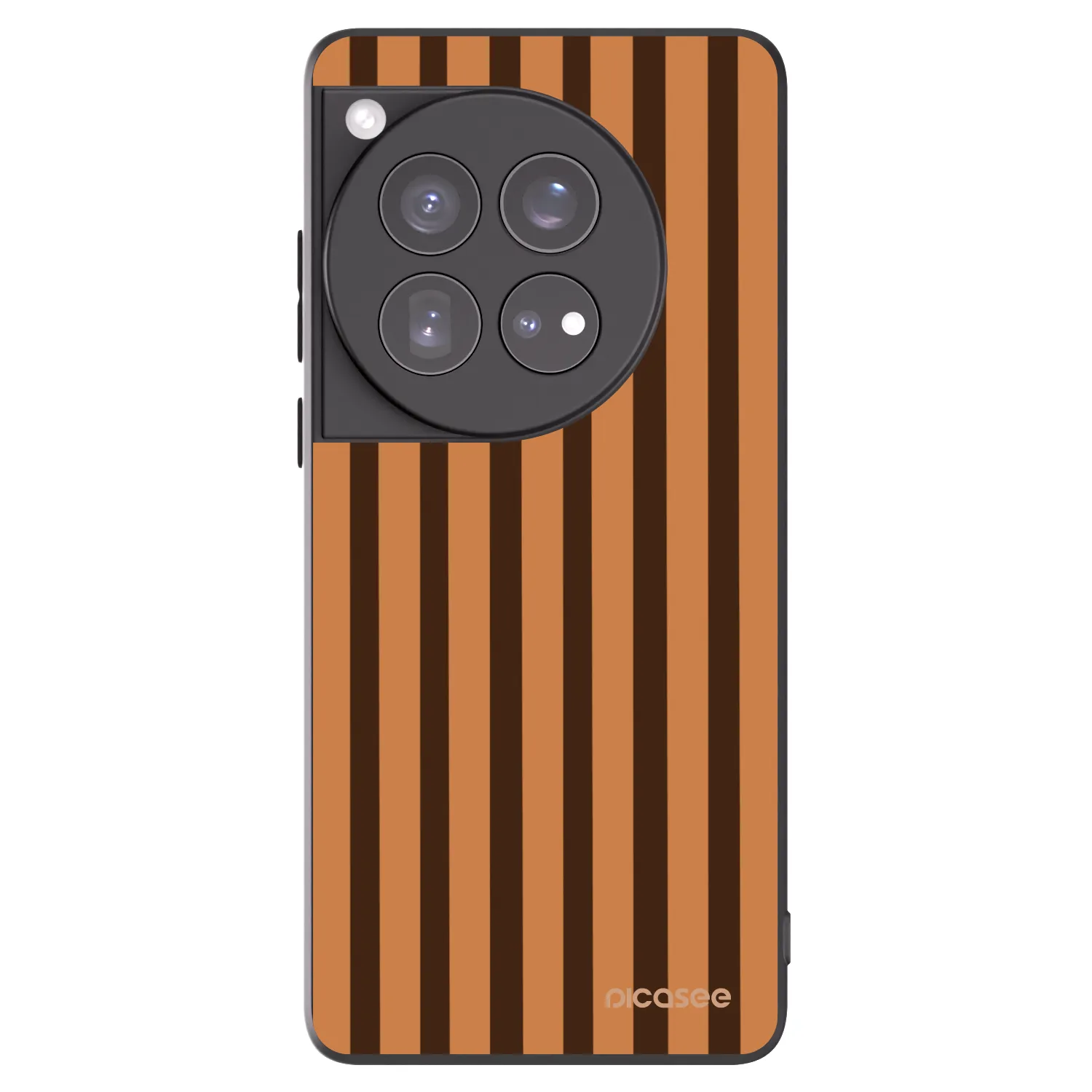 Picasee fekete szilikon tok az alábbi mobiltelefonokra OnePlus 12 5G - Caramel lines